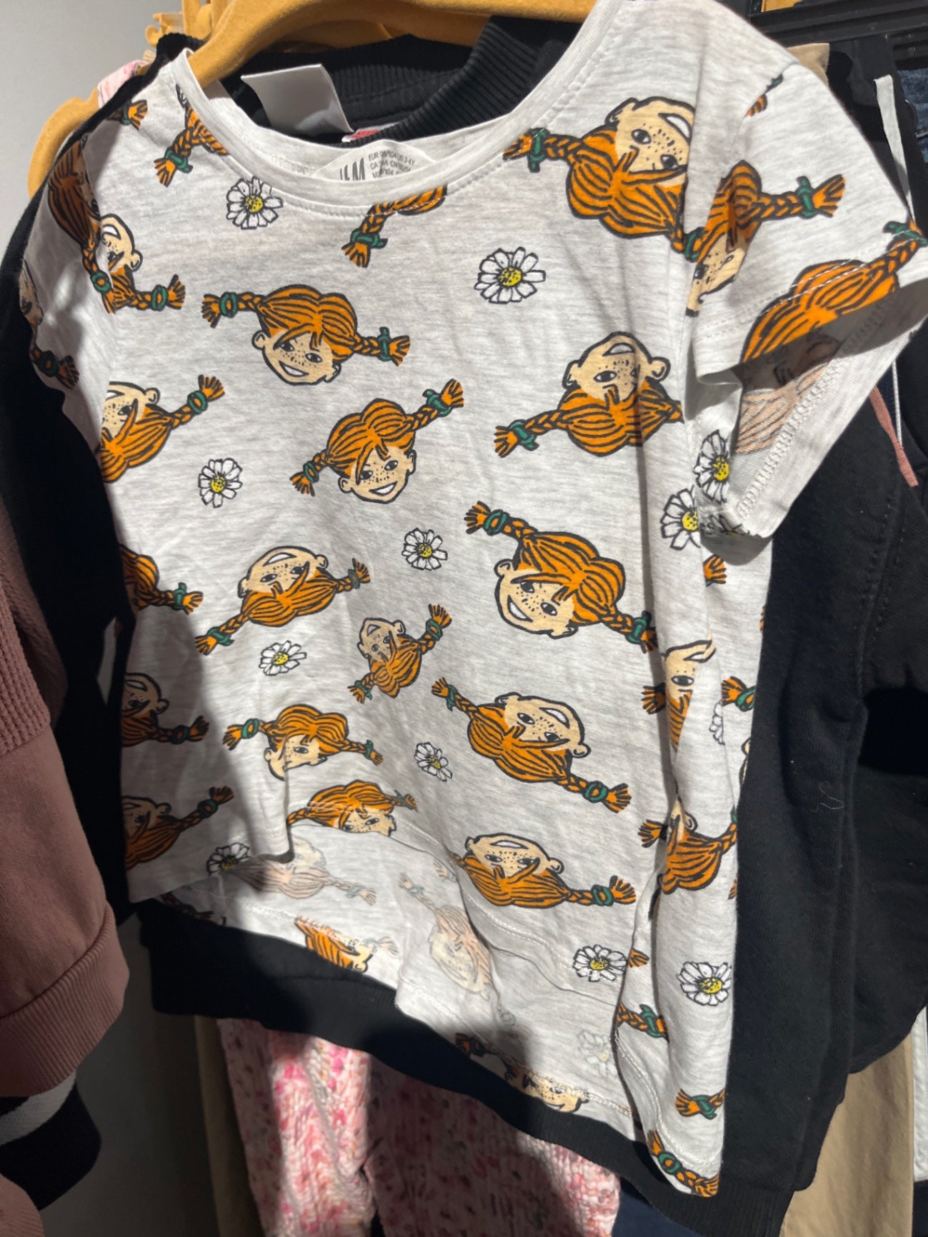 H&M T-Shirt Pipi langstrumpf Gr.: 98