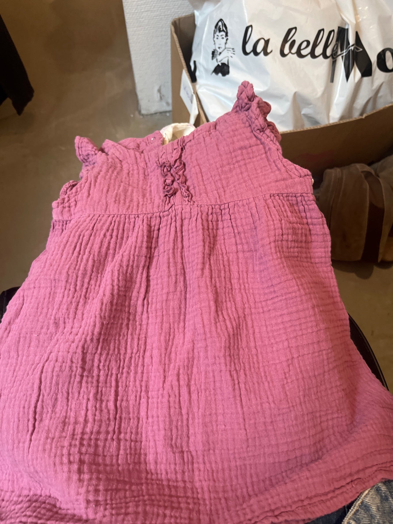 HEMA Kleid Beere Gr.: 86
