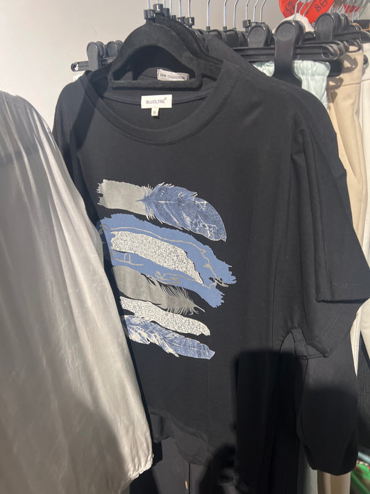 BLUOLTRE T-Shirt Schwarz Gr.: M