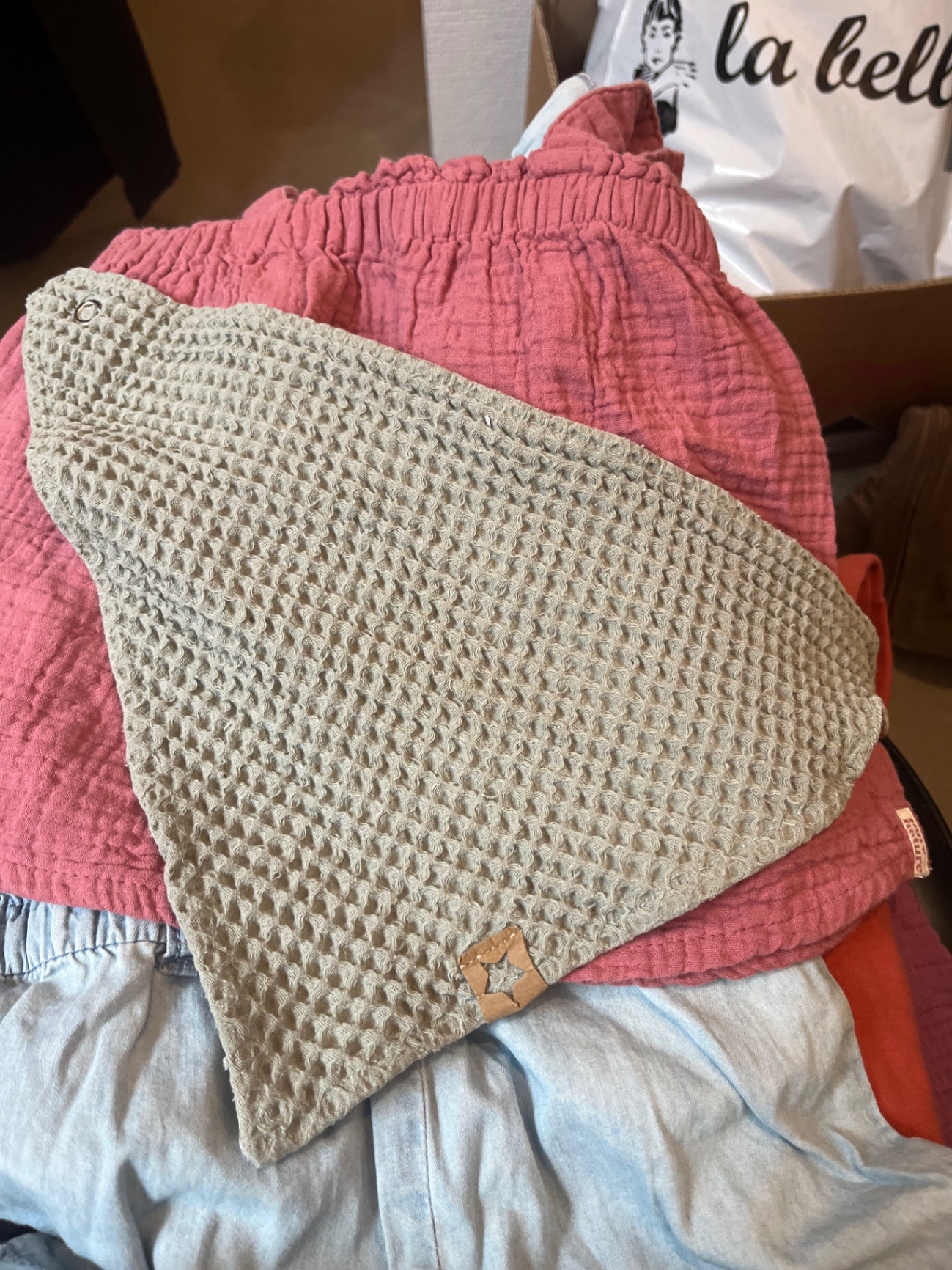 Handmade Tuch Grün 