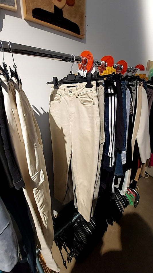AMISU Jeans Beige Gr.: 34