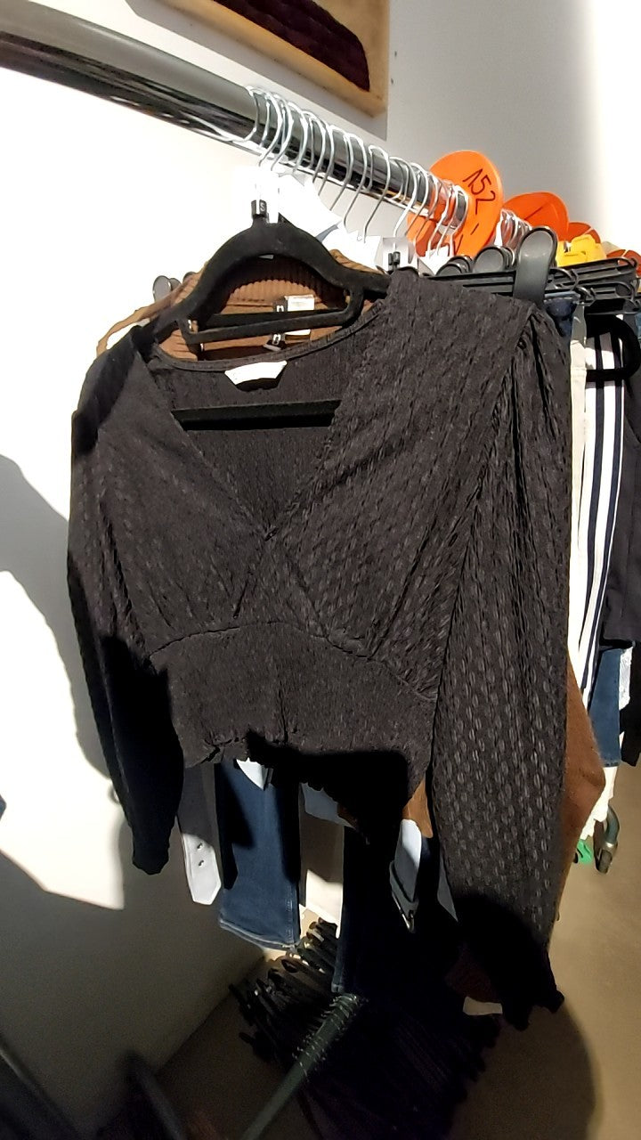 ONLY Cropped Oberteil Schwarz Gr.: S