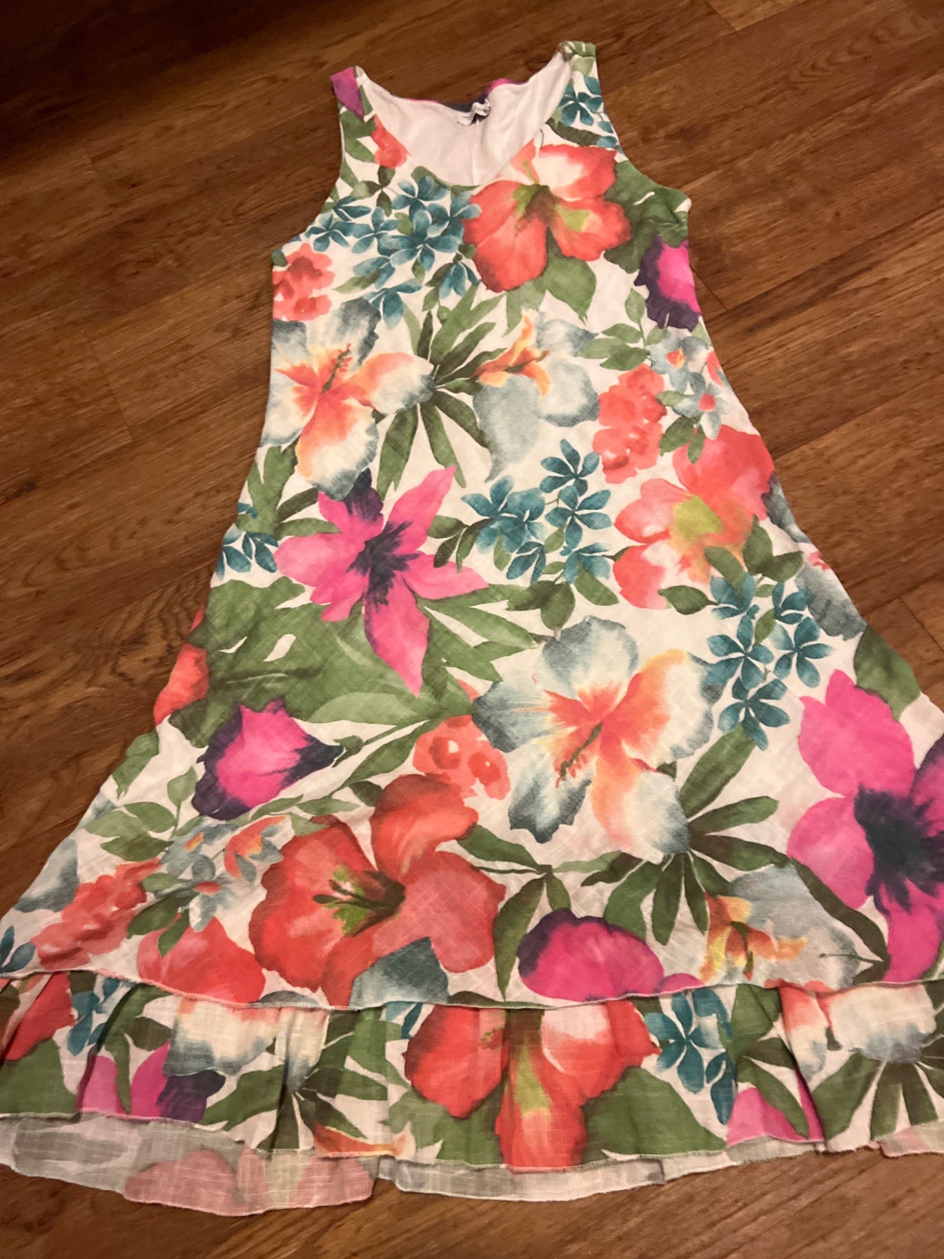 Fashion Highlight Kleid Weiß Pink Gr.: S