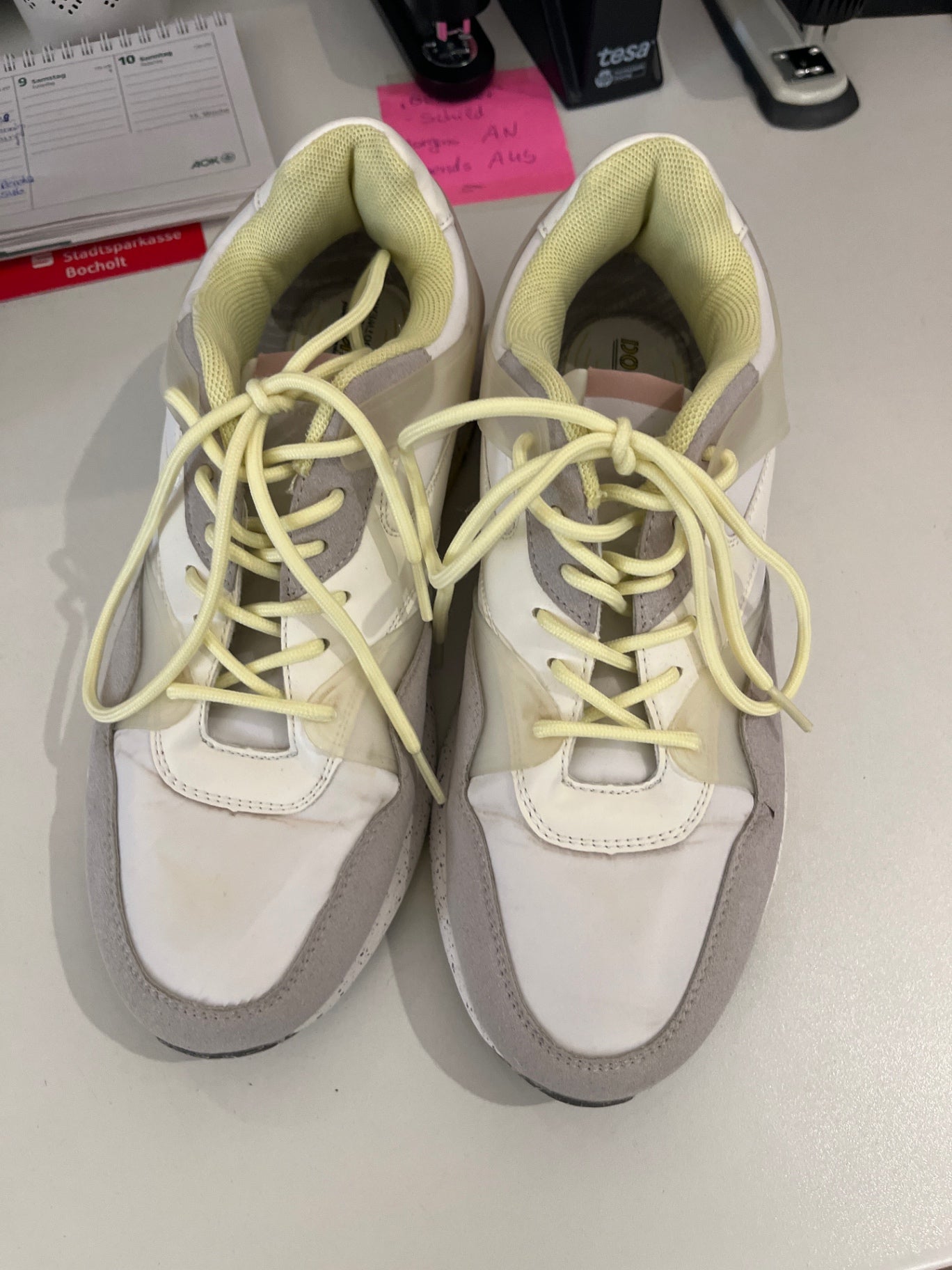DOCKERS  Hellgelb Weiß Gr.: 40