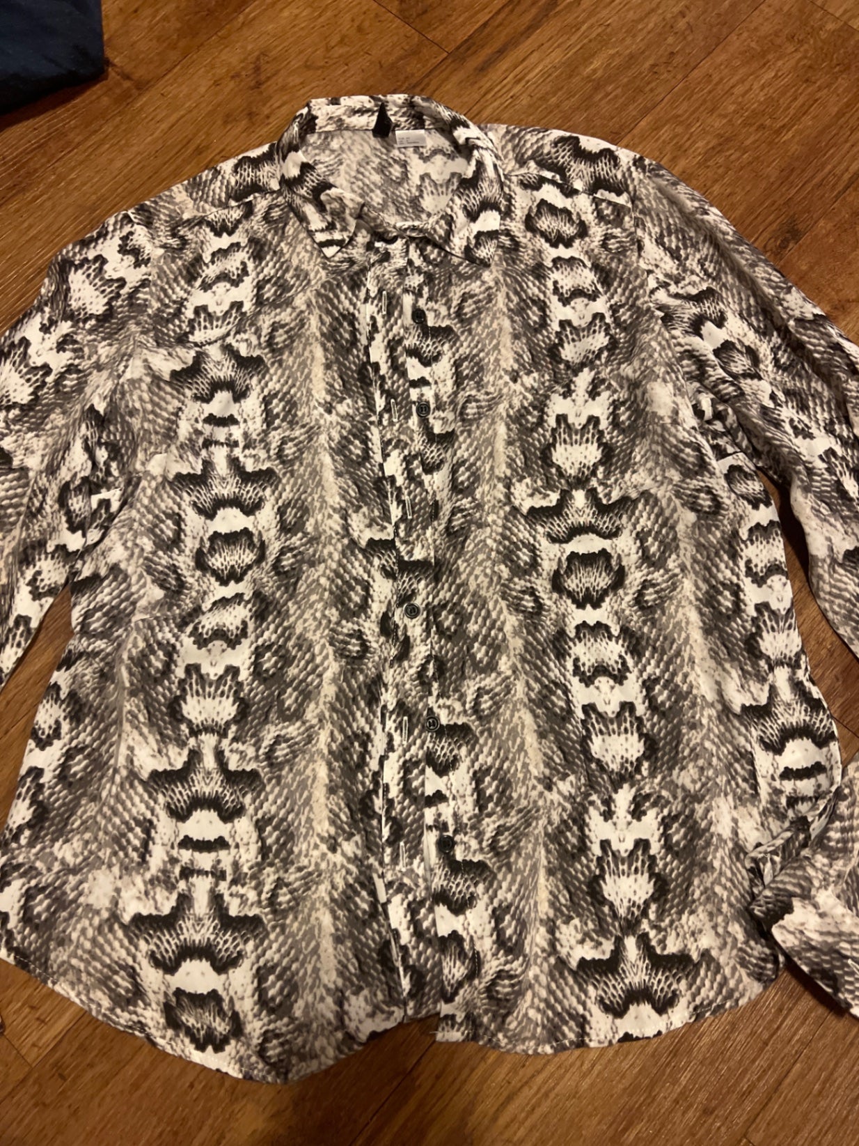 H&M Bluse Beige-Schwarz Gr.: XS
