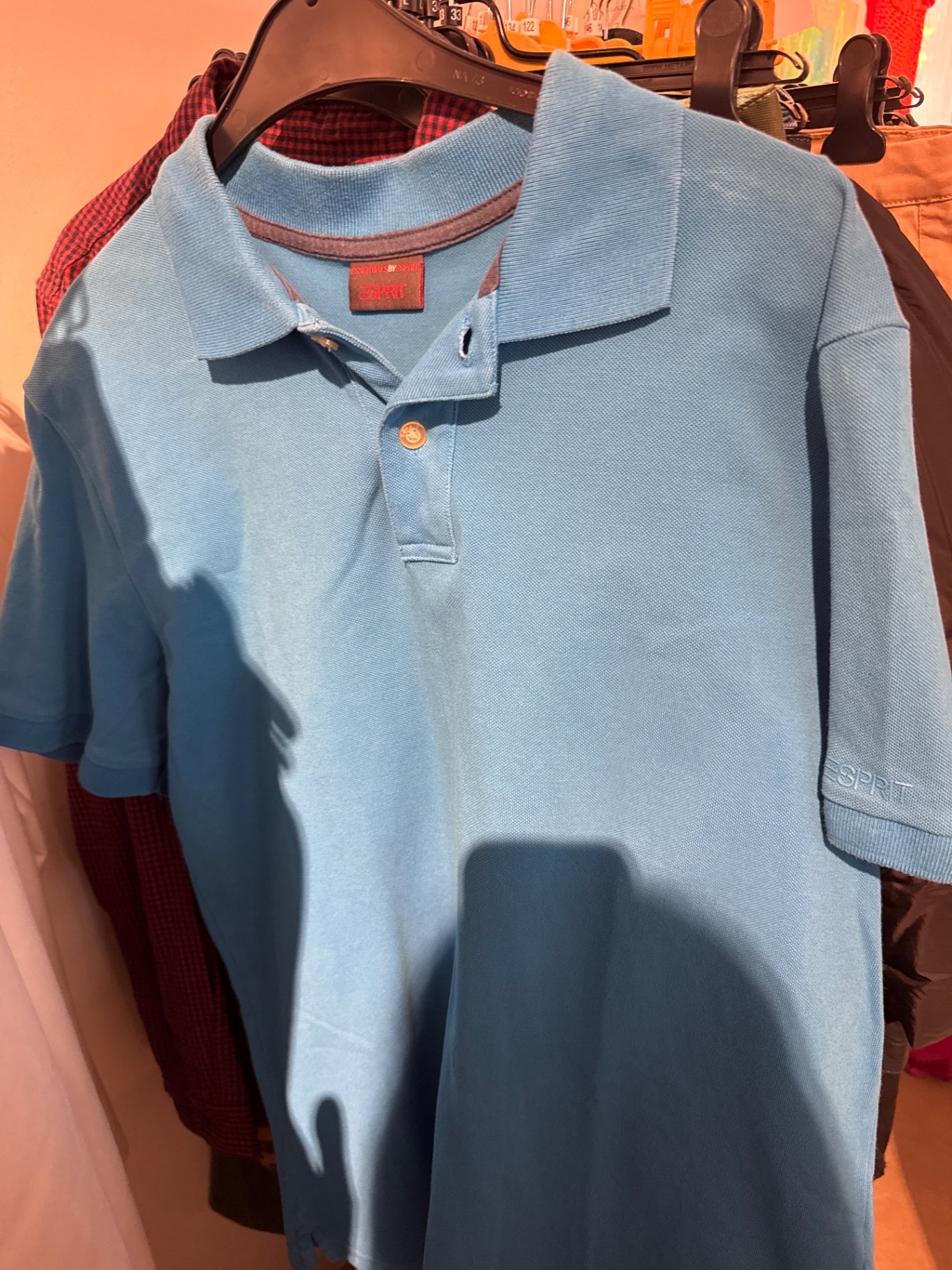 ESPRIT Poloshirt Hellblau Gr.: XL