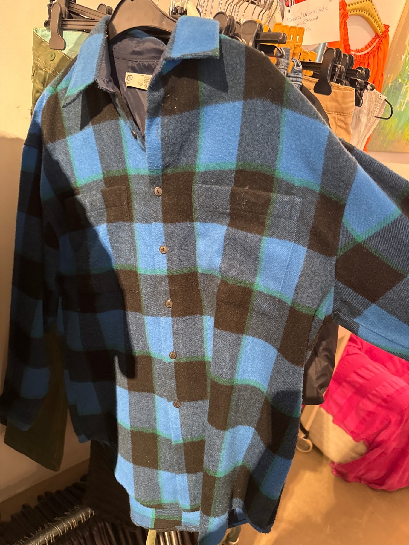 C&A Hemd Blau kariert Gr.: L
