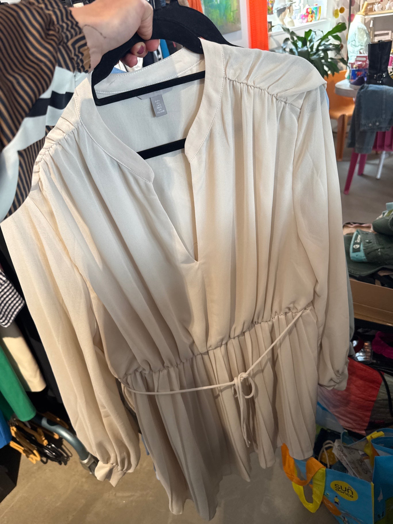H&M Kleid Beige Gr.: L