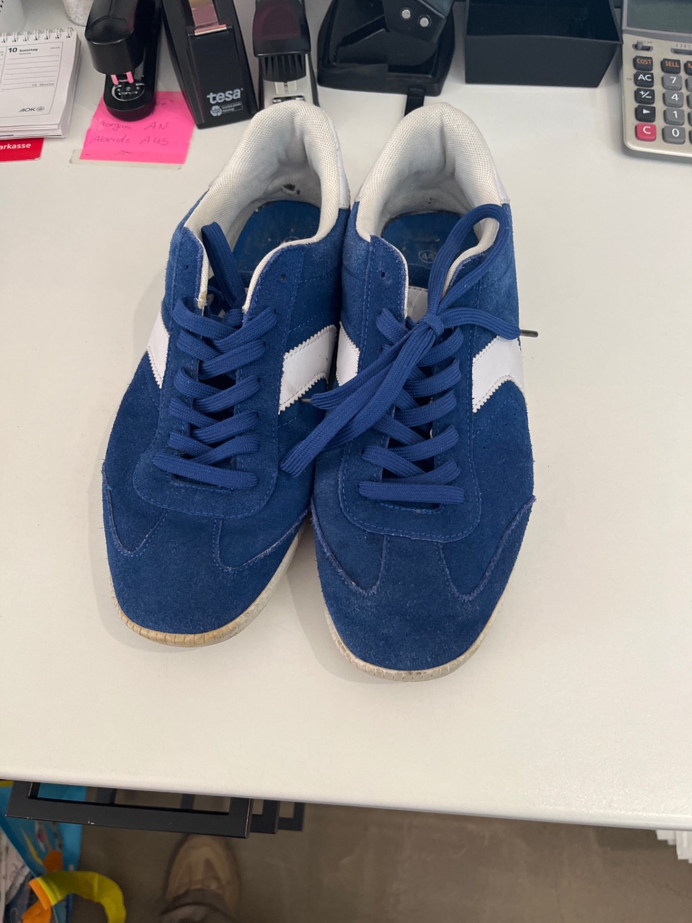 Criss Cross Schuhe Blau Weiß Gr.: 44