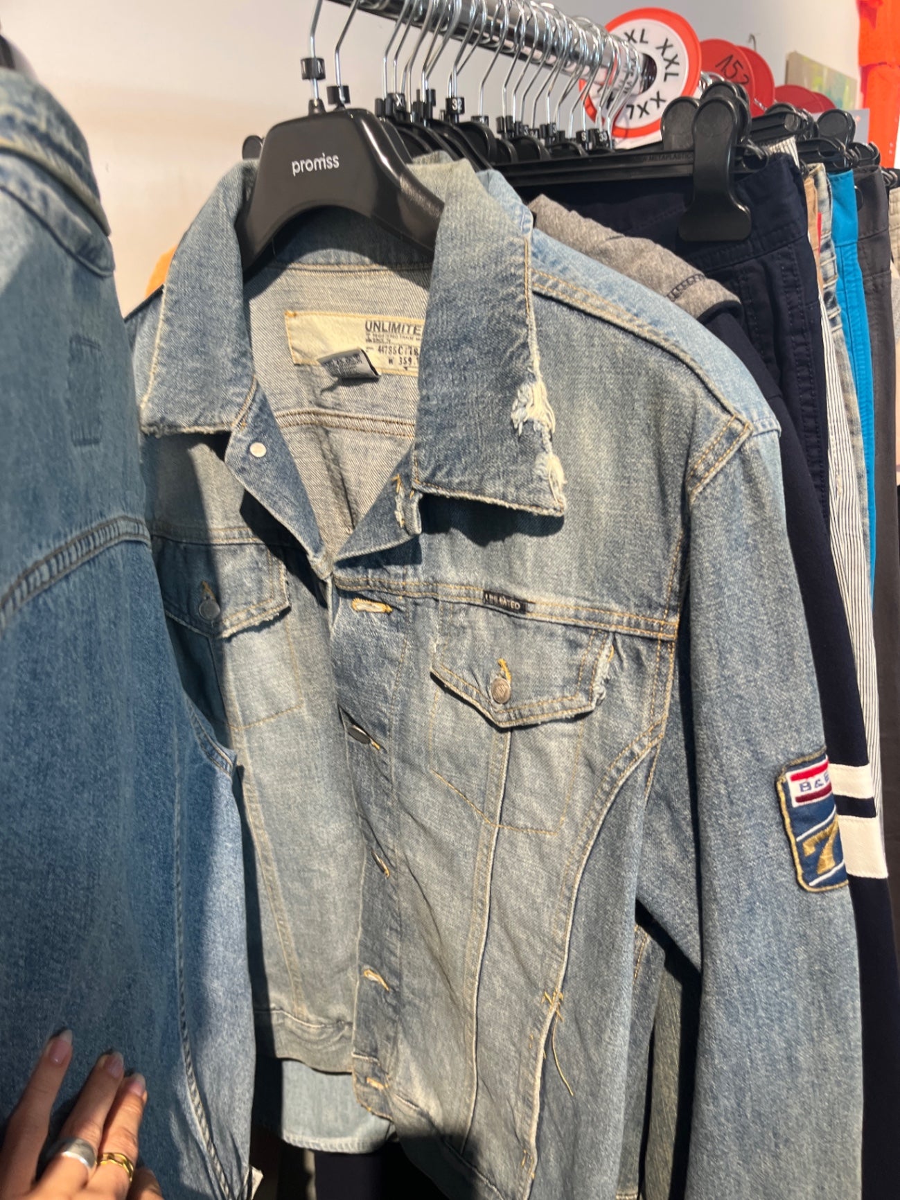 UNLIMITED Jeansjacke Hellblau Gr.: M