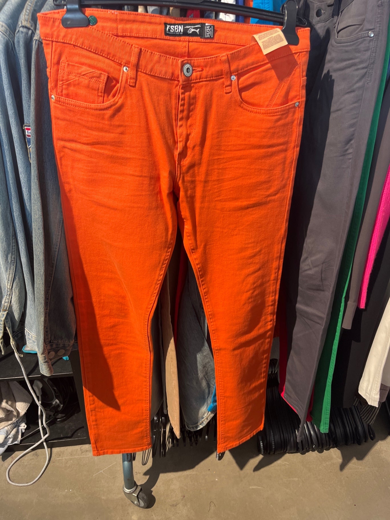 FSBN Jeans Orange Gr.: 34