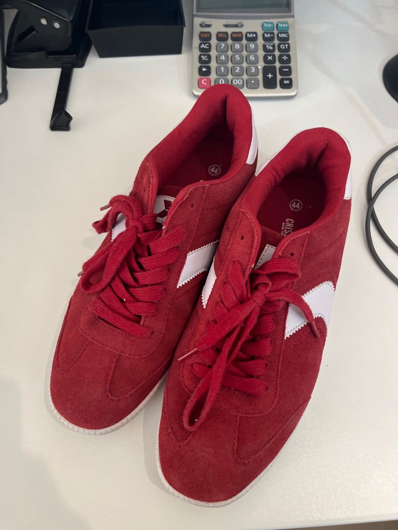 Criss Cross Sportschuhe Rot Gr.: 44