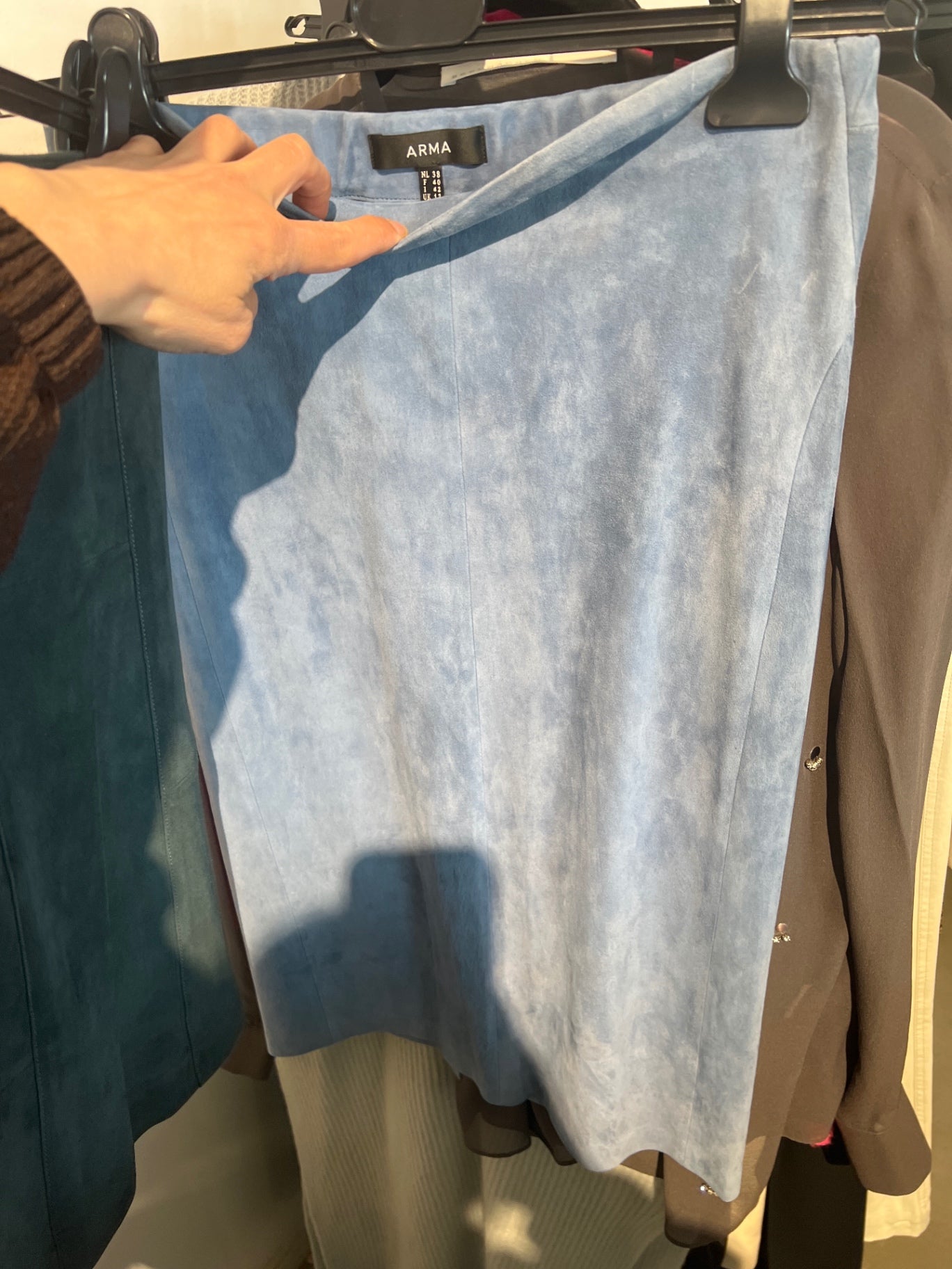 ARMA Lederrock Hellblau Gr.: M