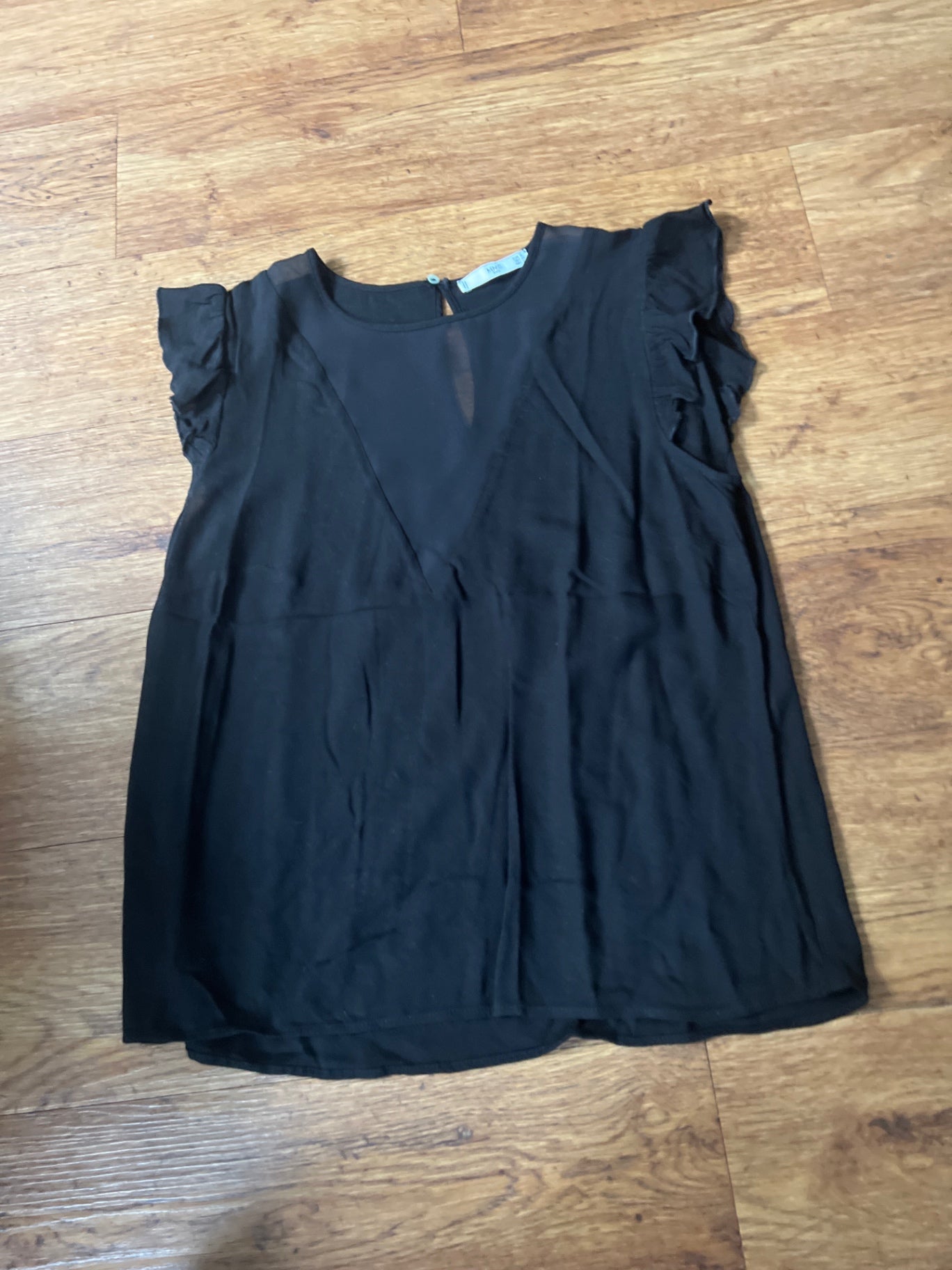 Mango Blusenshirt Schwarz Gr.: S