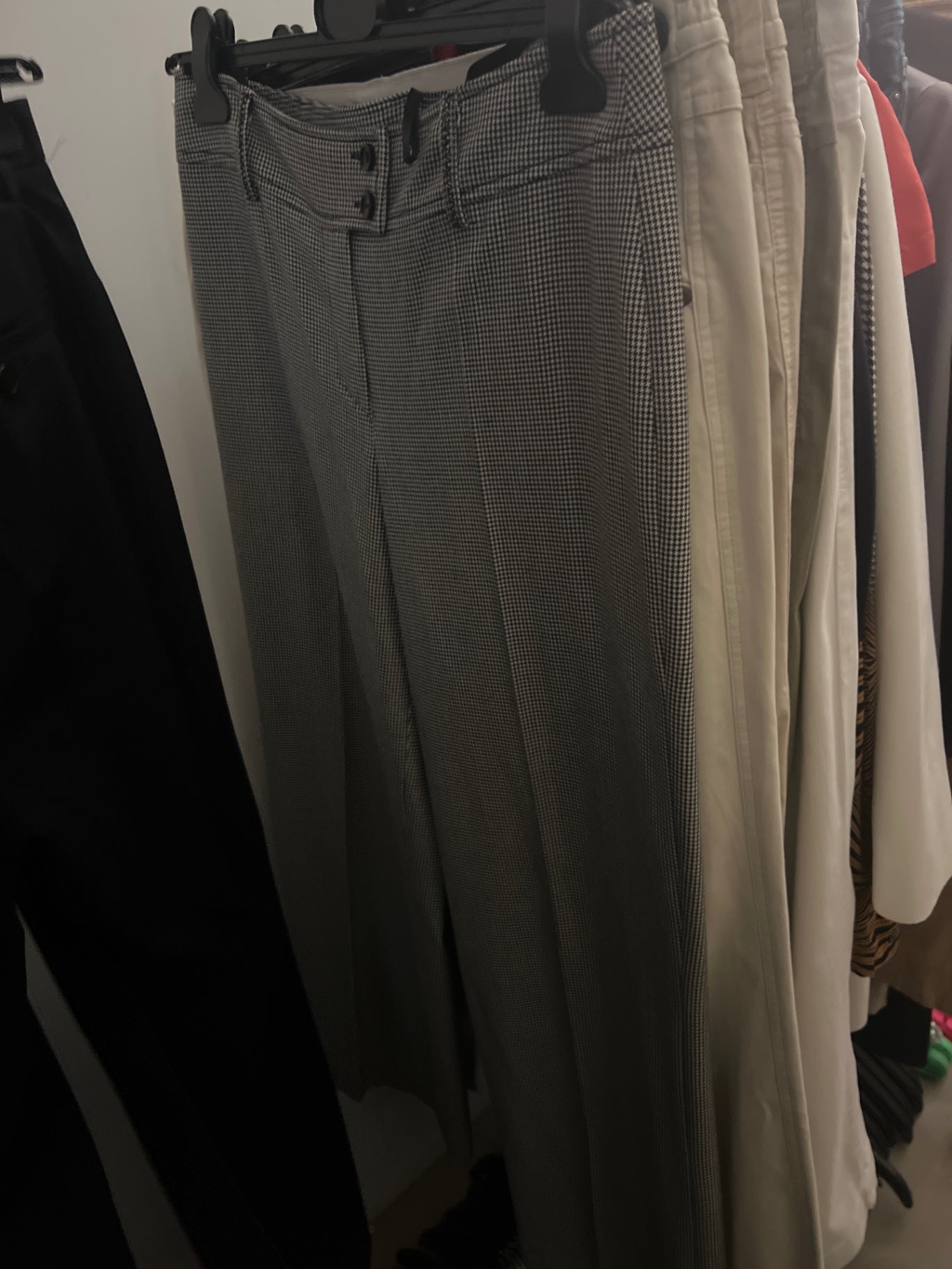 Biba Hose Schwarz Weiß Gr.: L