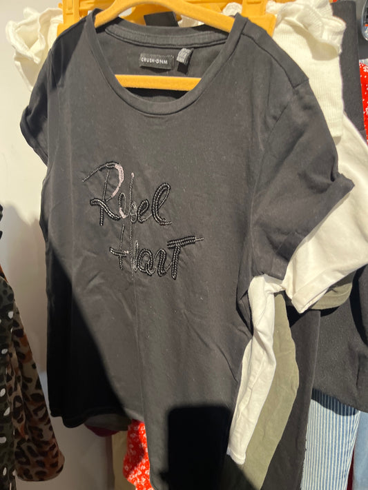 Crush DNM T-Shirt Schwarze Gr.: XS