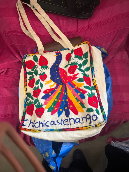 Chichicastenango Tasche Weiß, bunt 