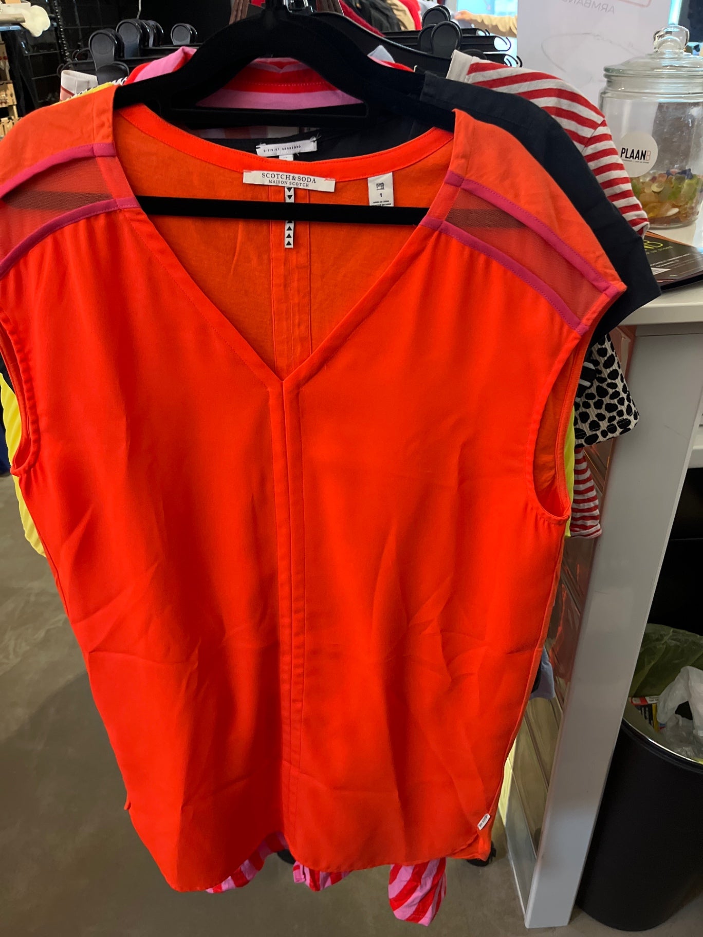 Scotch & Soda Kleid Rot Orange Gr.: M