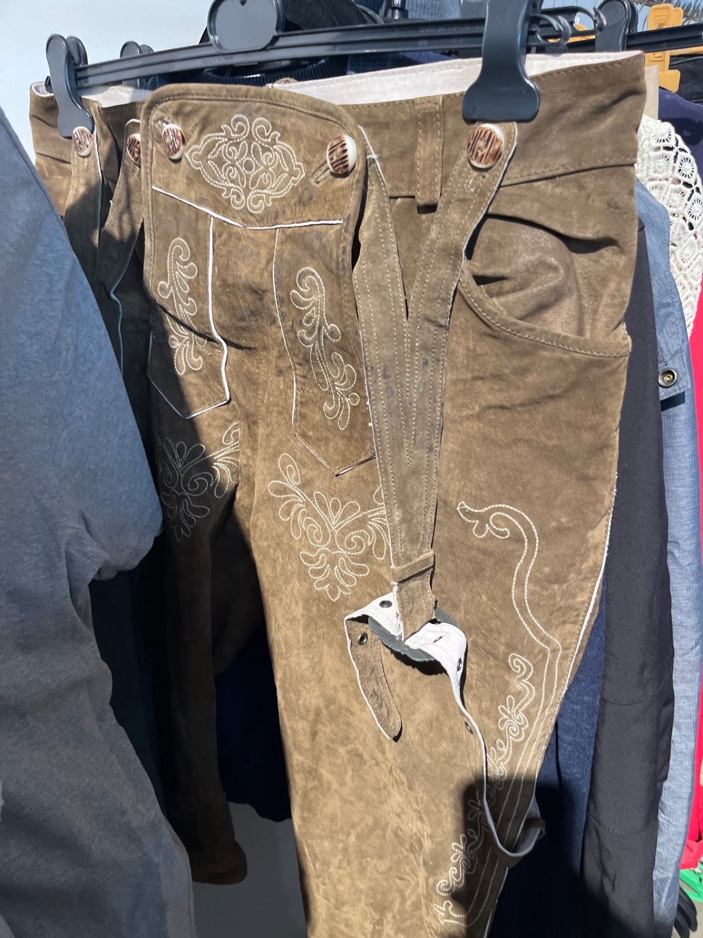 Wiesenprinz Lederhose Beige Gr.: 48