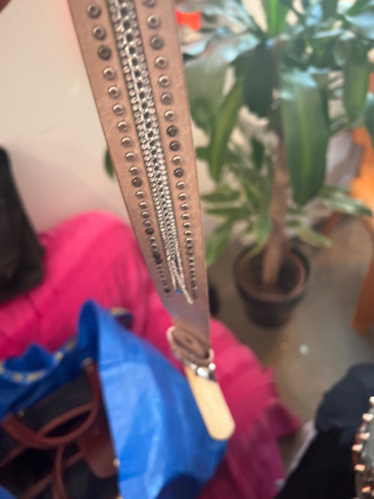B-Ware Gürtel Rosa Silber 