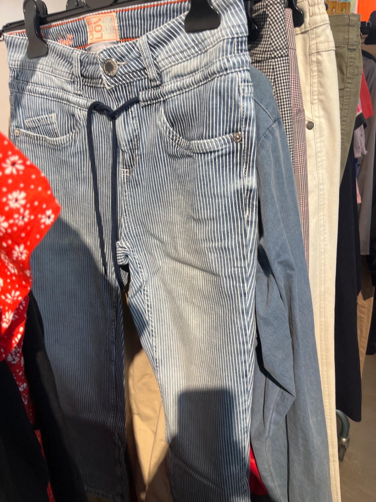 Street One Jeans Blau Streifen: XS/S