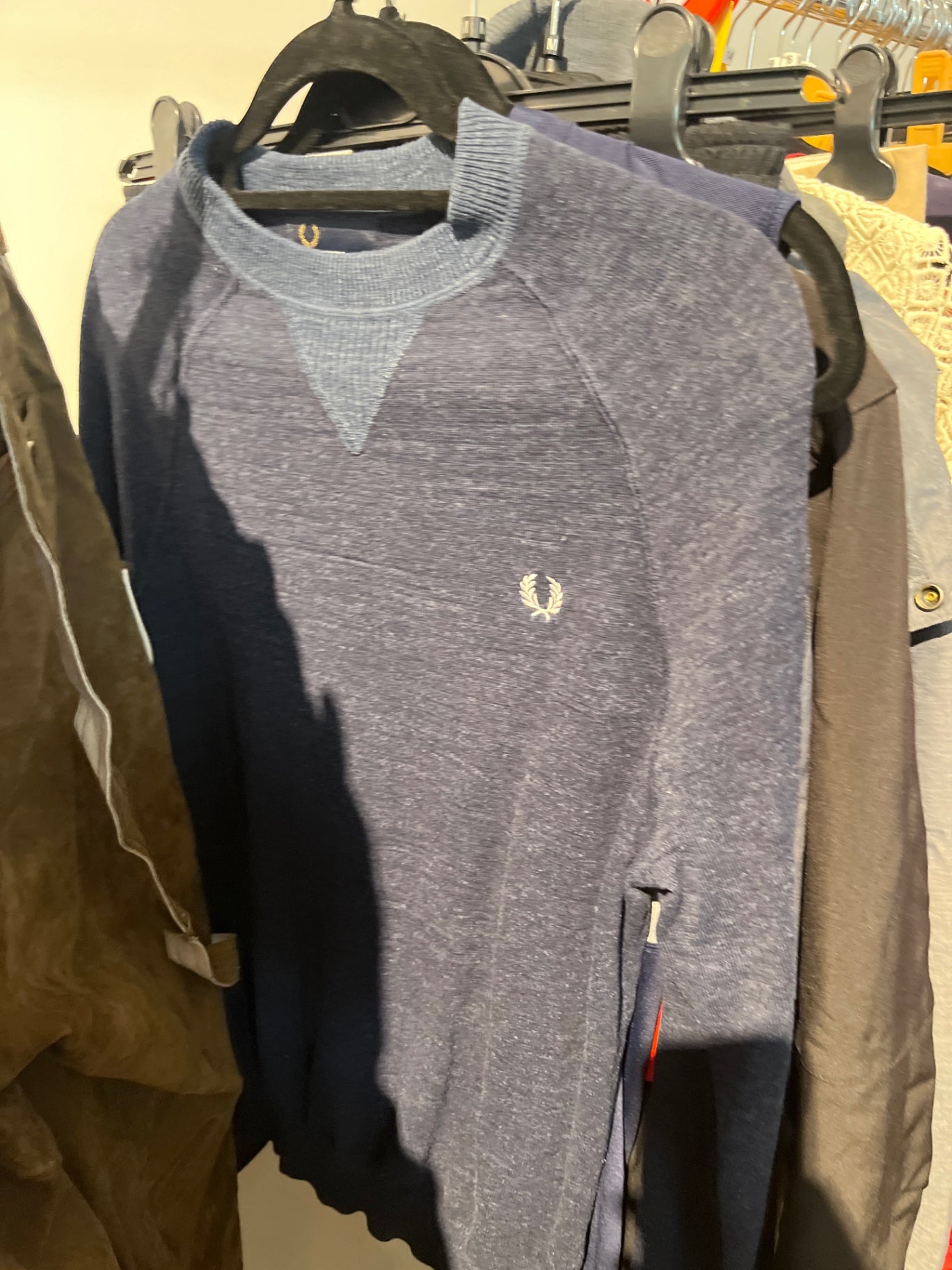 Fred Perry Pullover Blau Gr.: XS