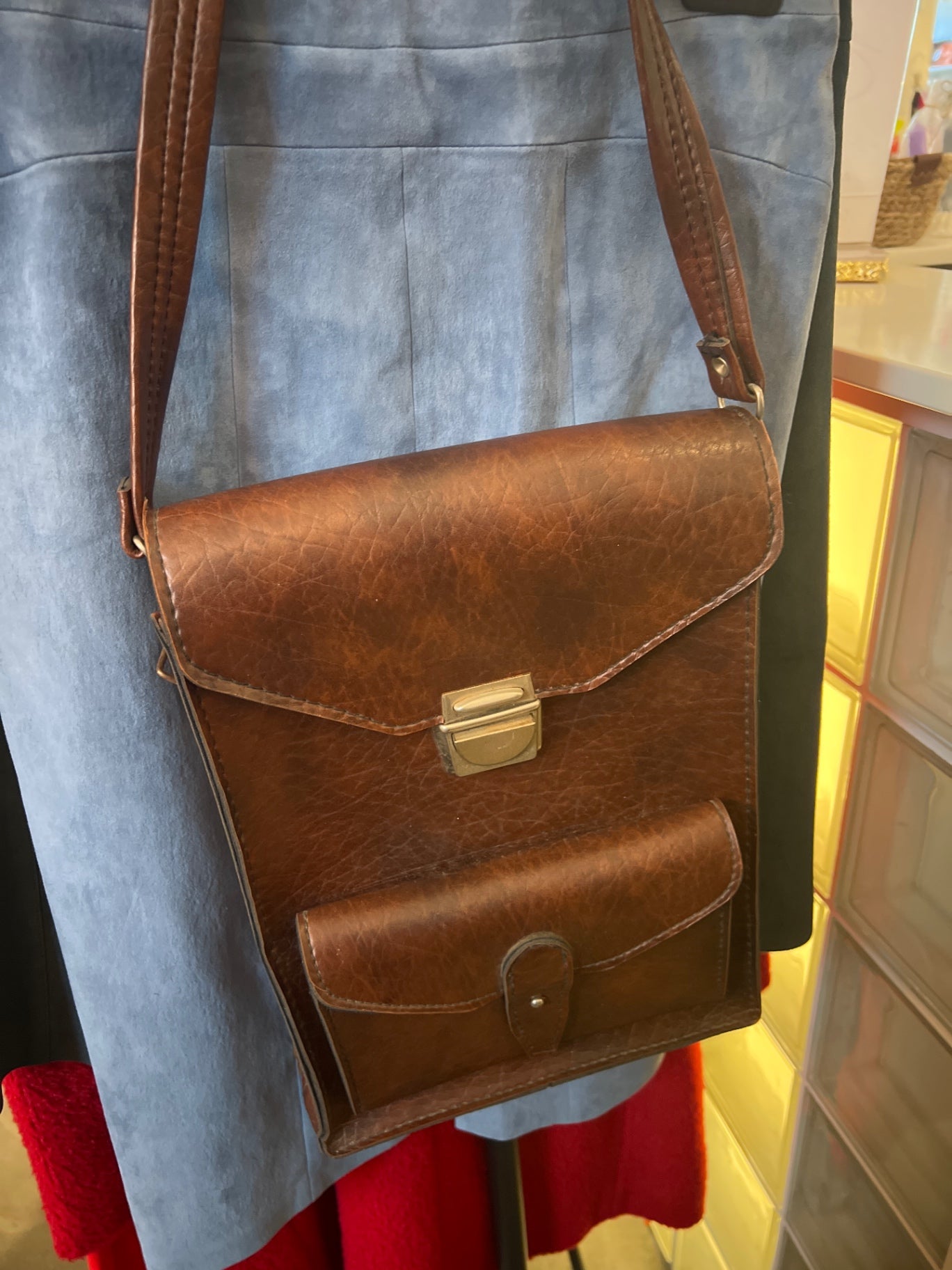 Leder Tasche Braun 