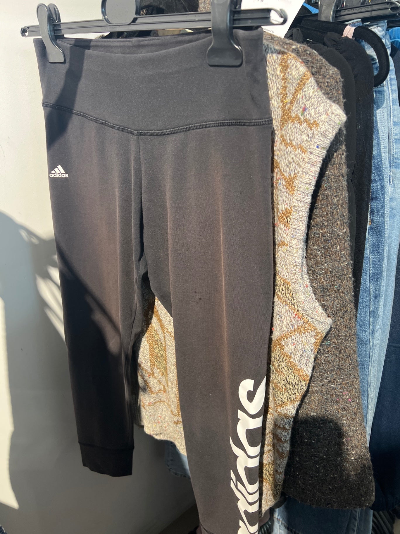 Adidas Leggings Schwarz Gr.: M