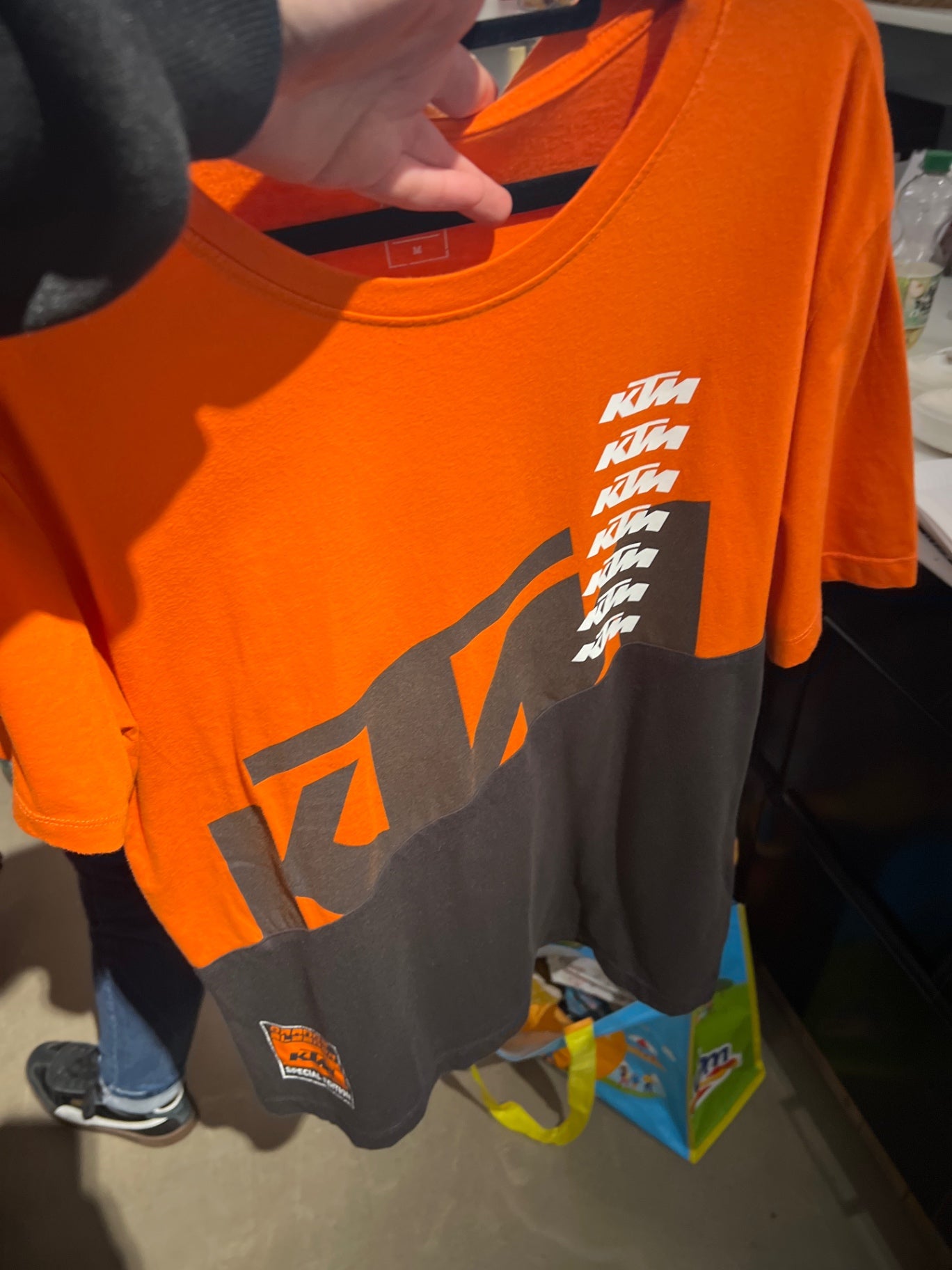 KTM T-Shirt Orange Schwarz Gr.: M