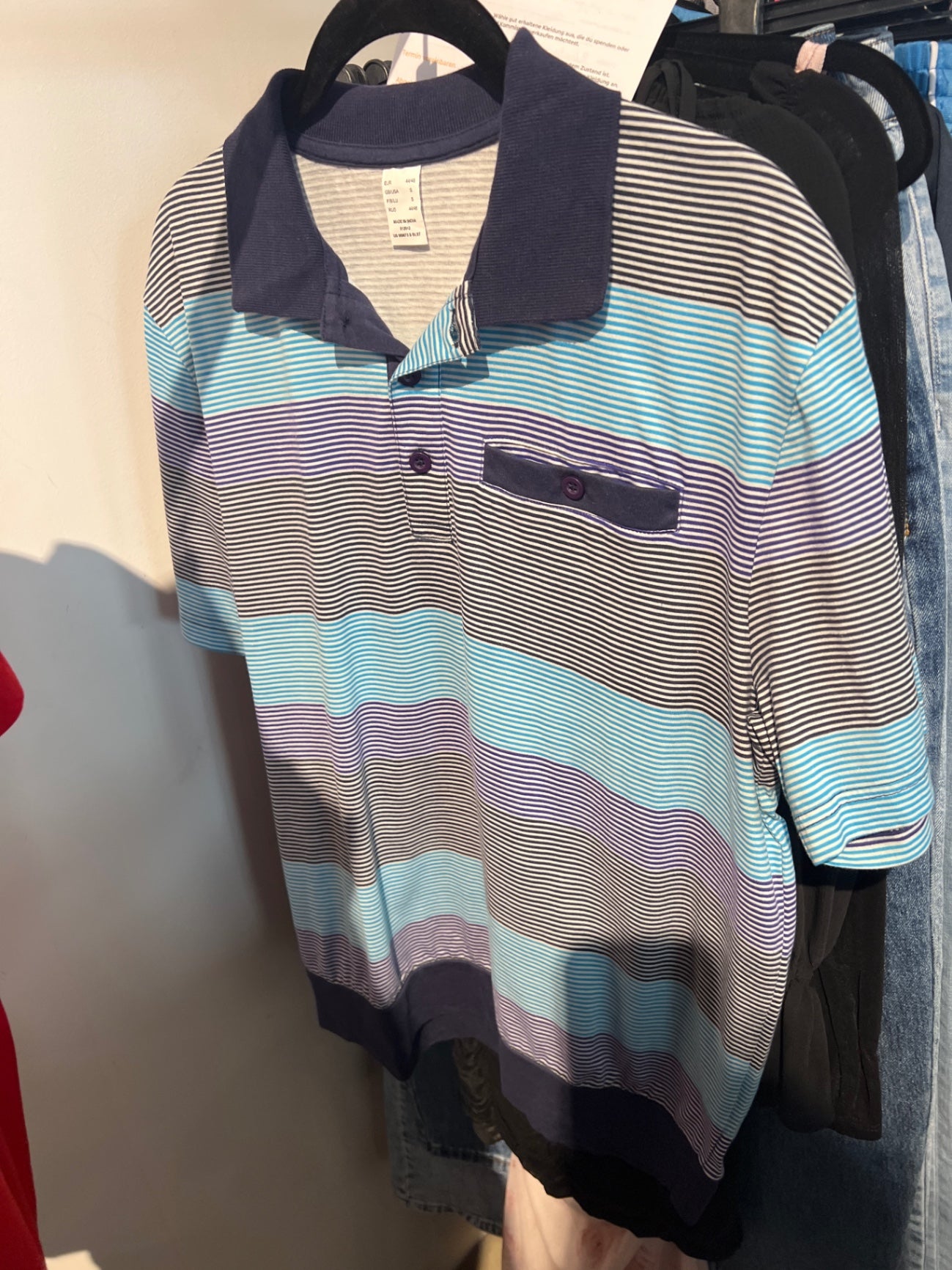 Poloshirt Gestreift Gr.: L