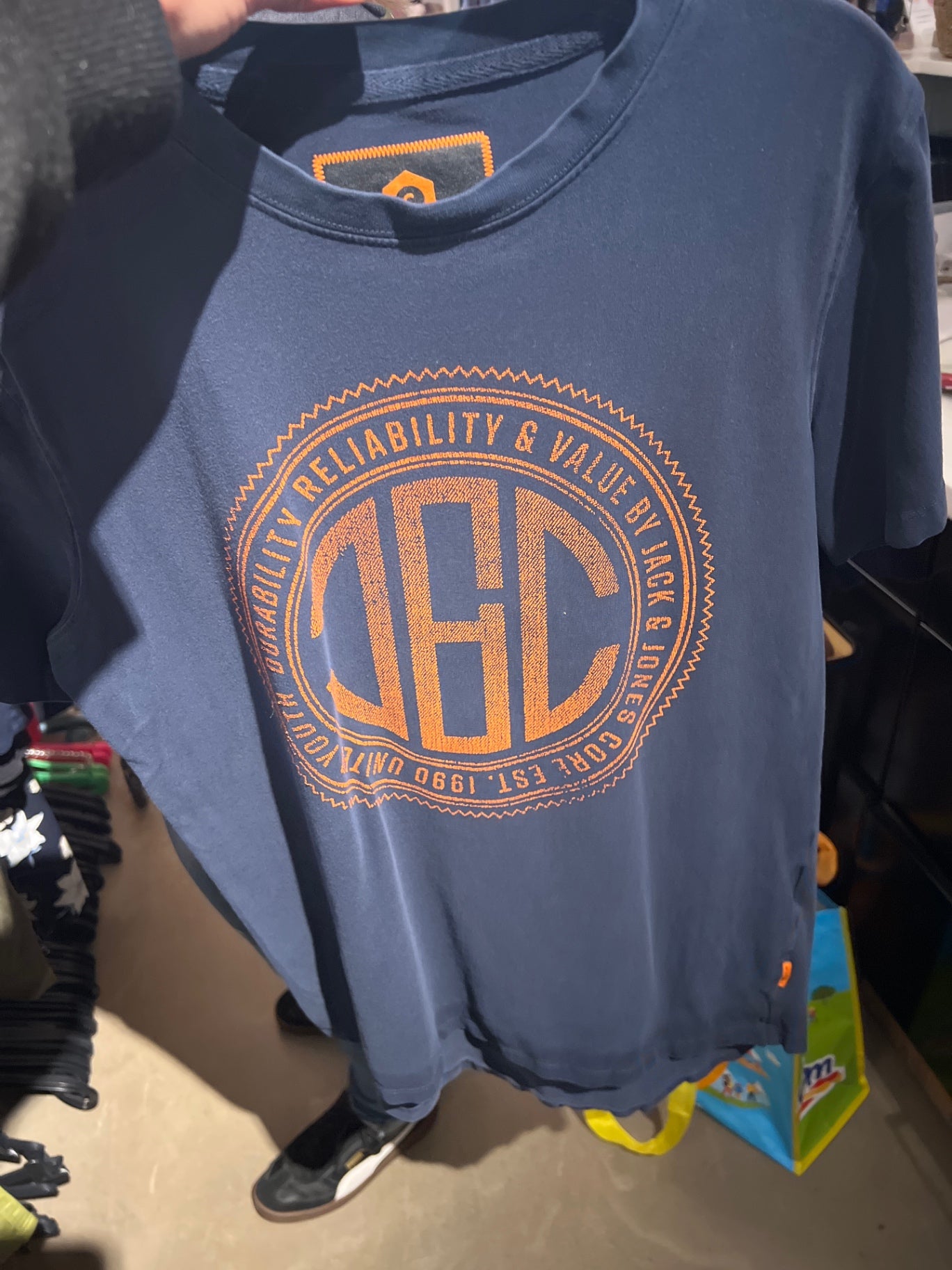 JACK & JONES T-Shirt Dunkelblau Gr.: L