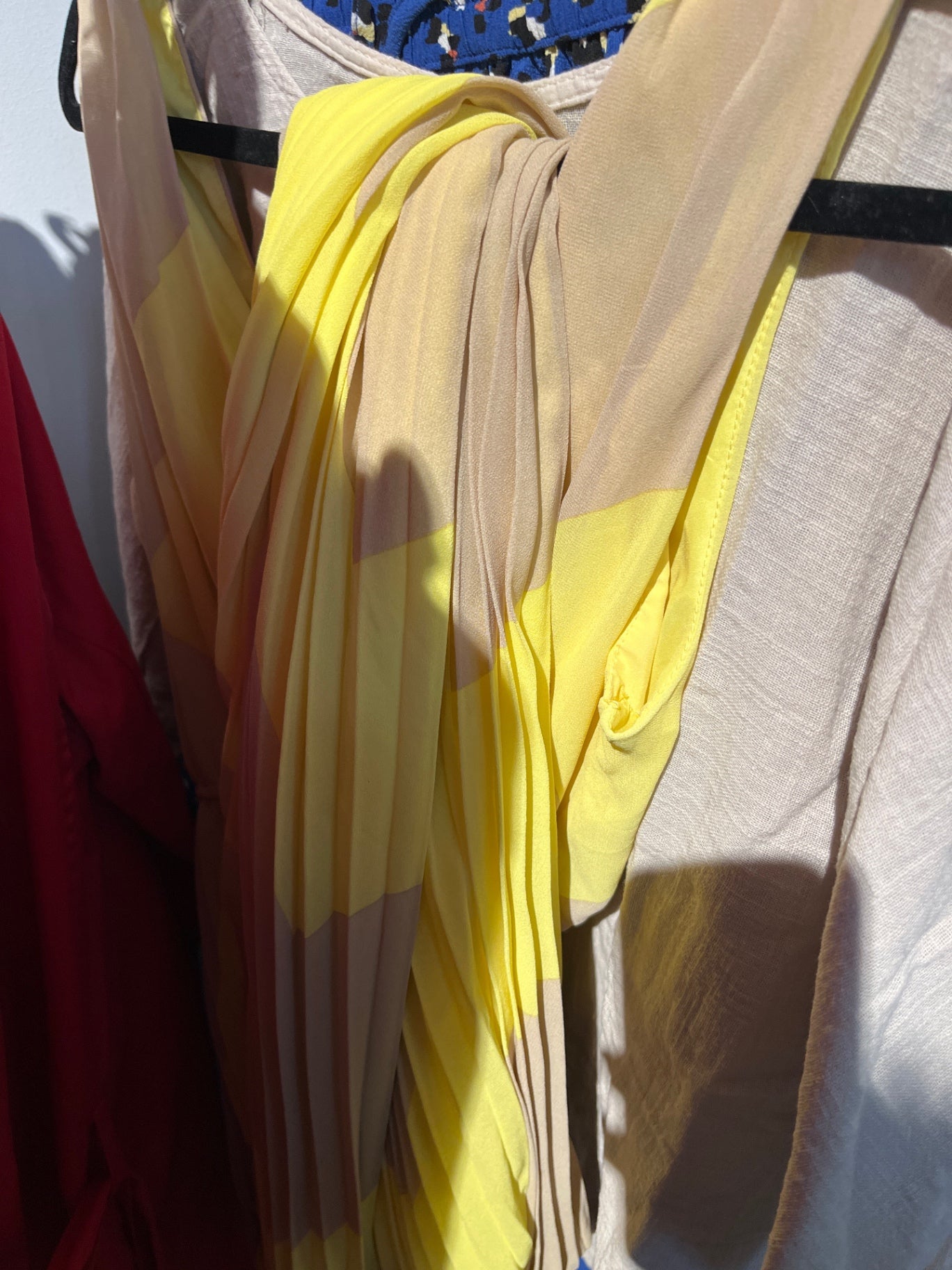 AMISU Kleid Gelb Beige Gr.: S
