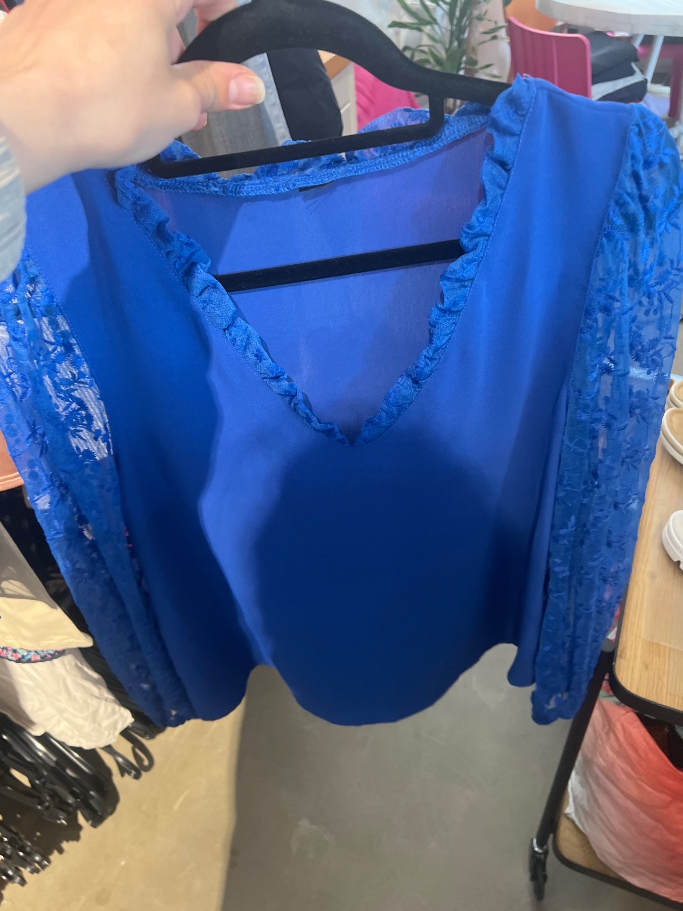 Bluse Blau Gr.: M