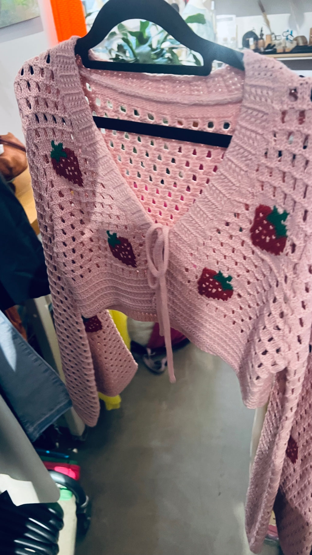 Cyder Strickjacke Rosa Gr.: S