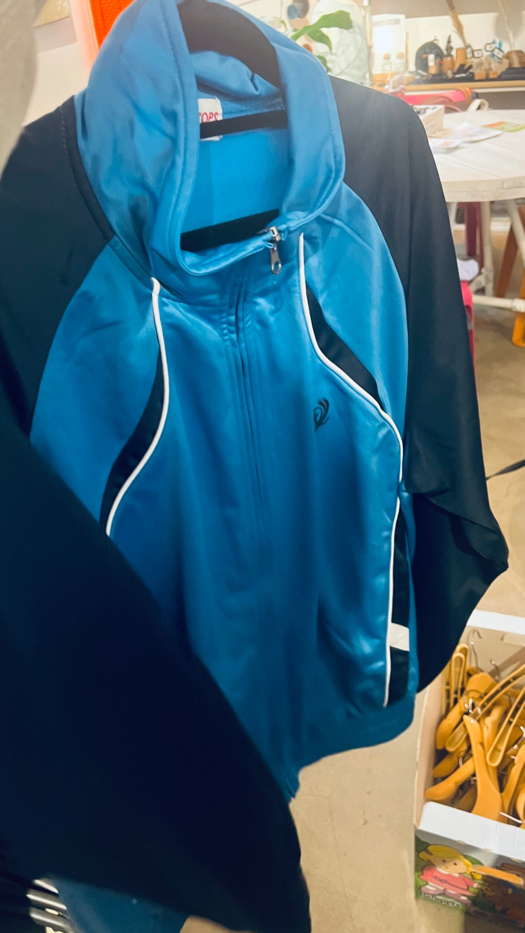 Euro Tops Jogginganzug Jacke Blau Gr.: L