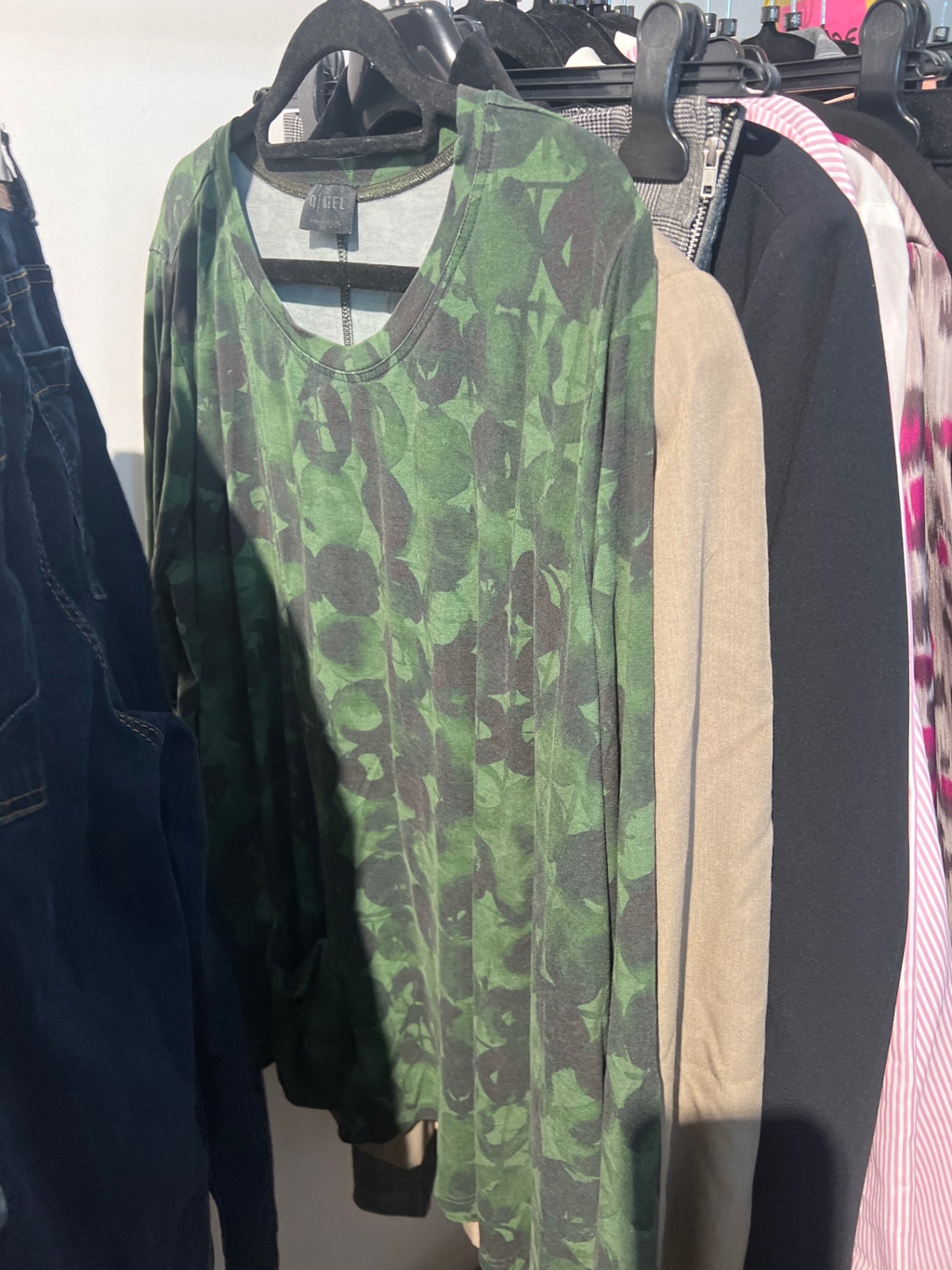 O Neel Langarmshirt Grün, Schwarz Gr.: 46