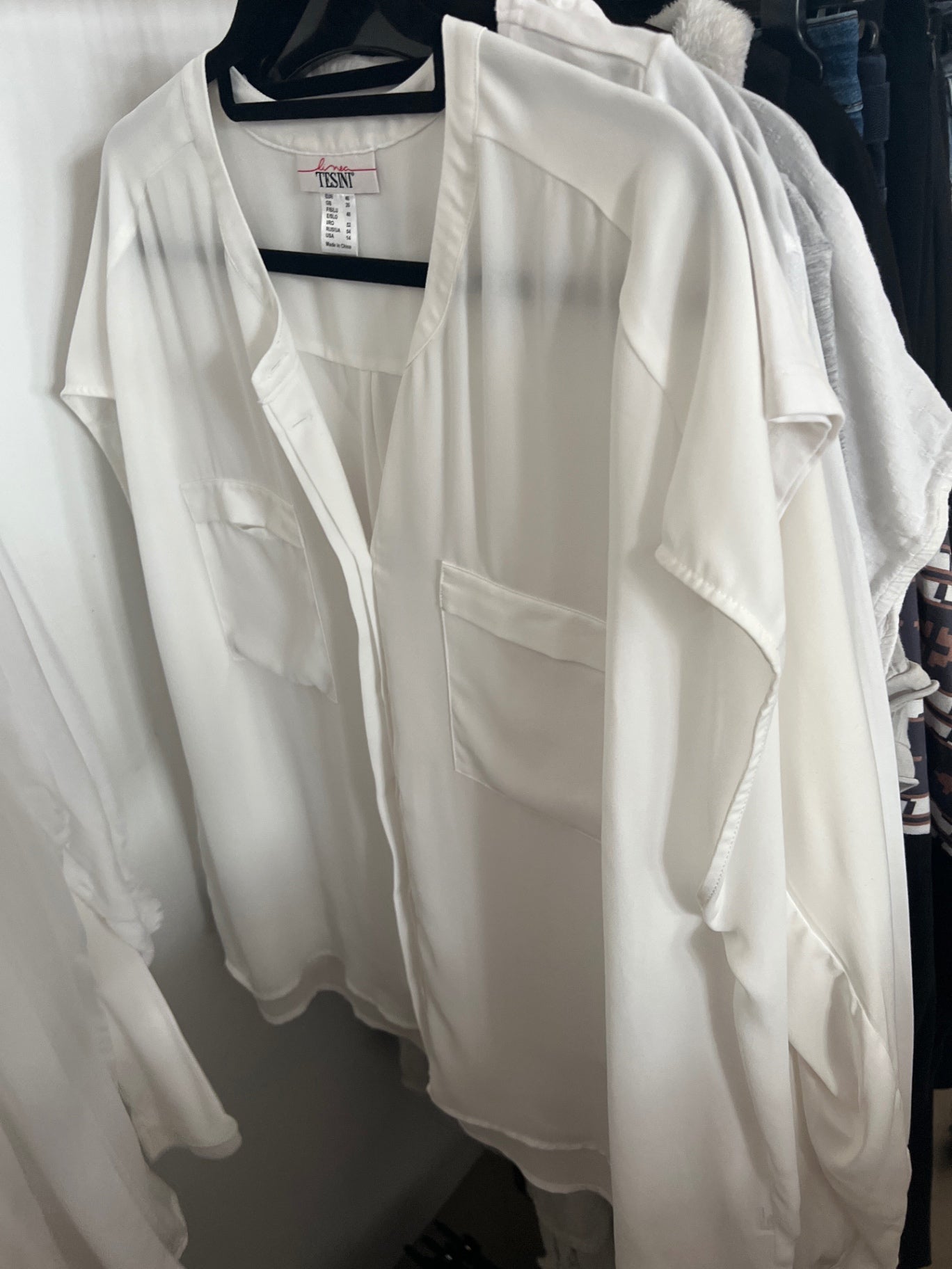 TESINI Bluse Weiß Gr.: XXL