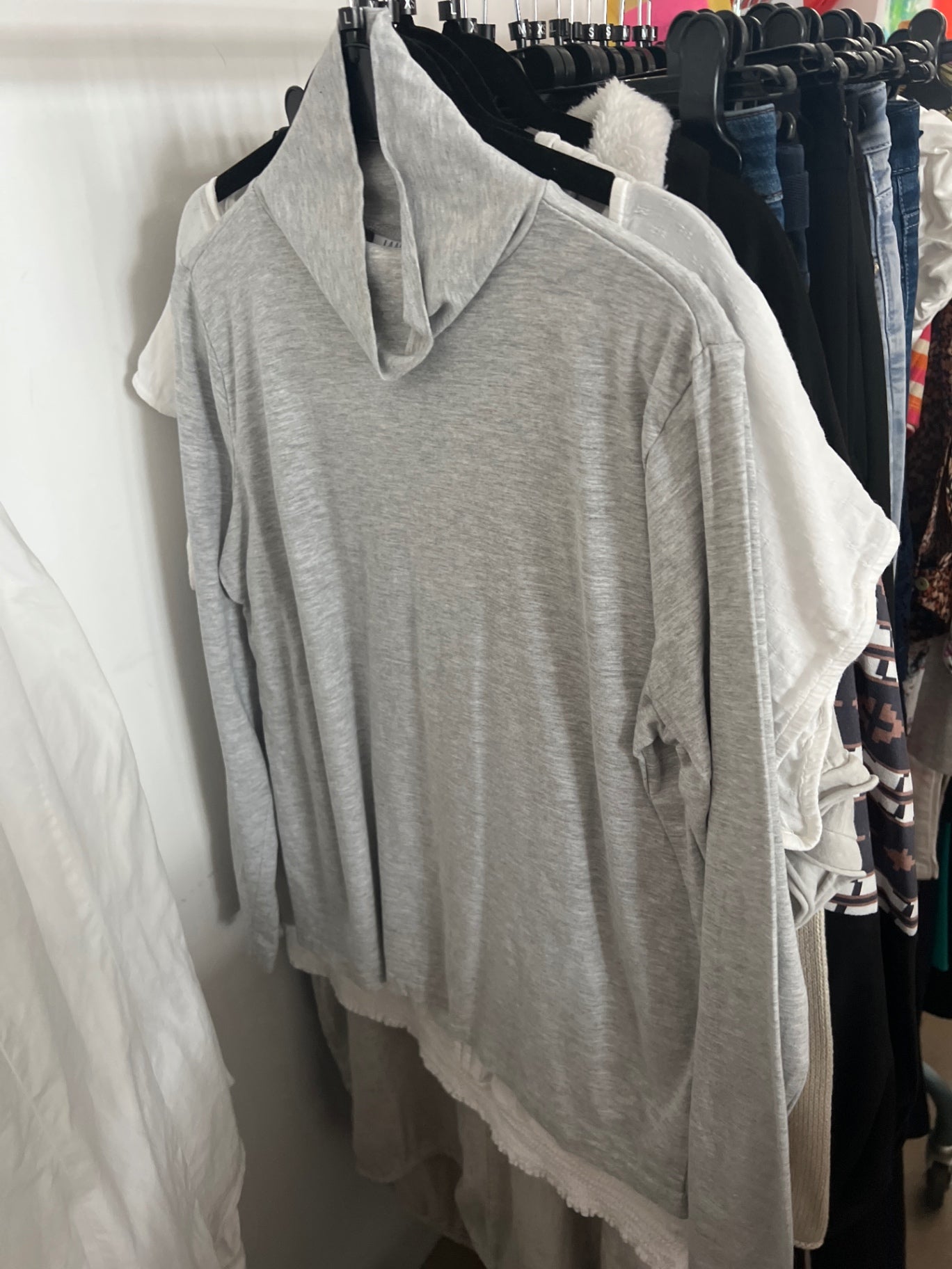 Janina Langarmshirt Grau Gr.: L