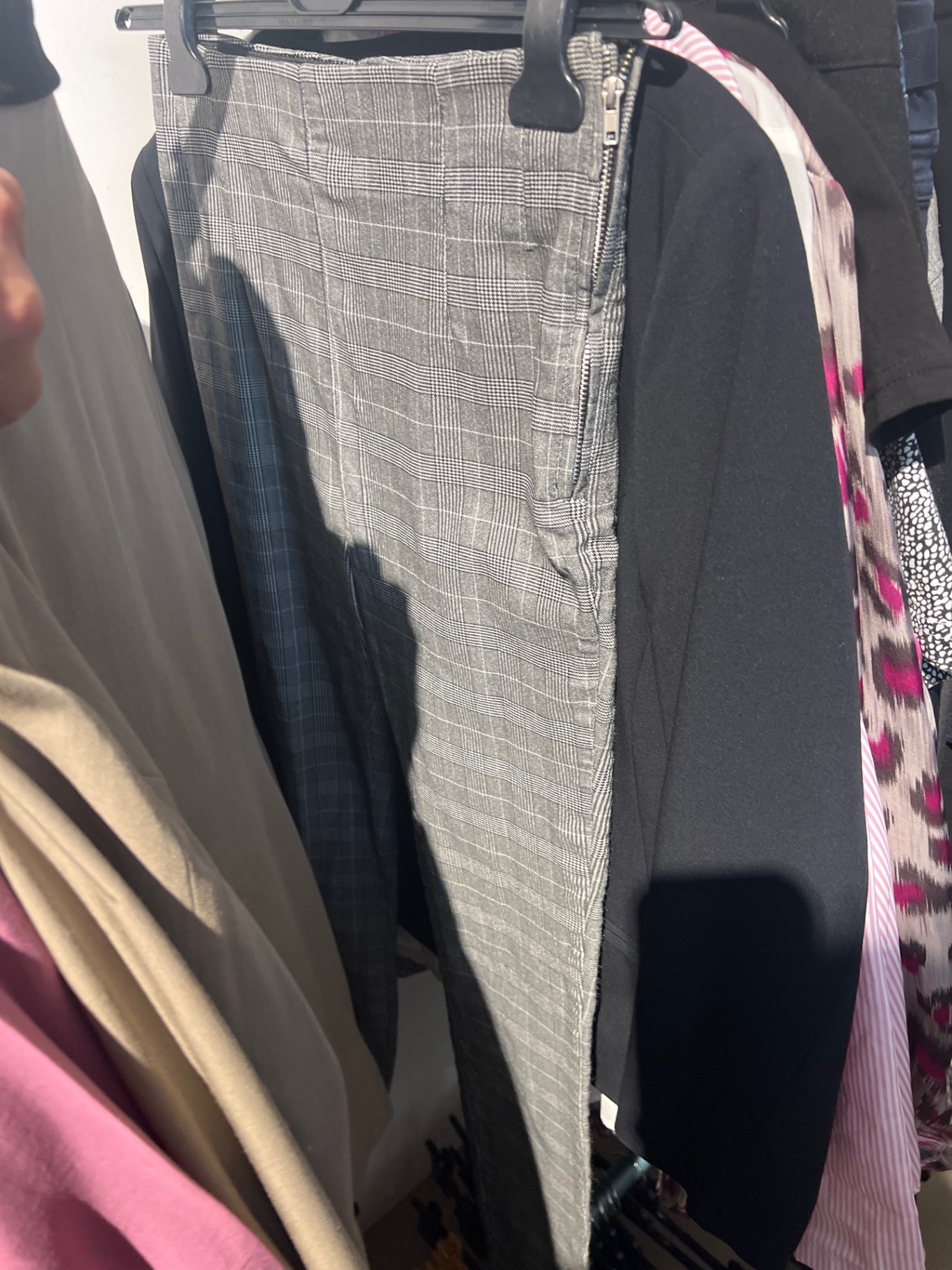 Pimkie Hose Grau mit Karomuster Gr.: M