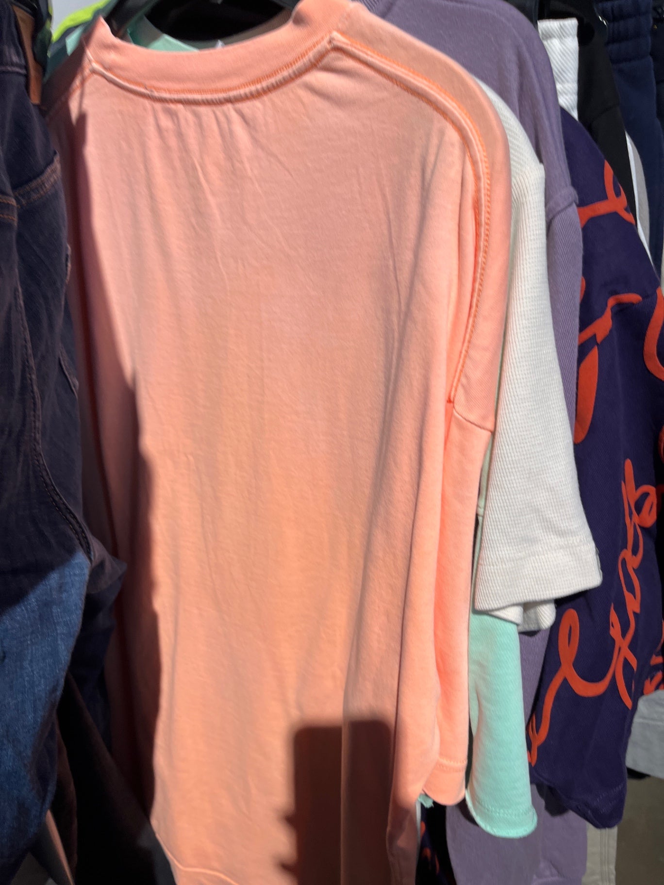 Zara T-Shirt Pfirsich Gr.: XL