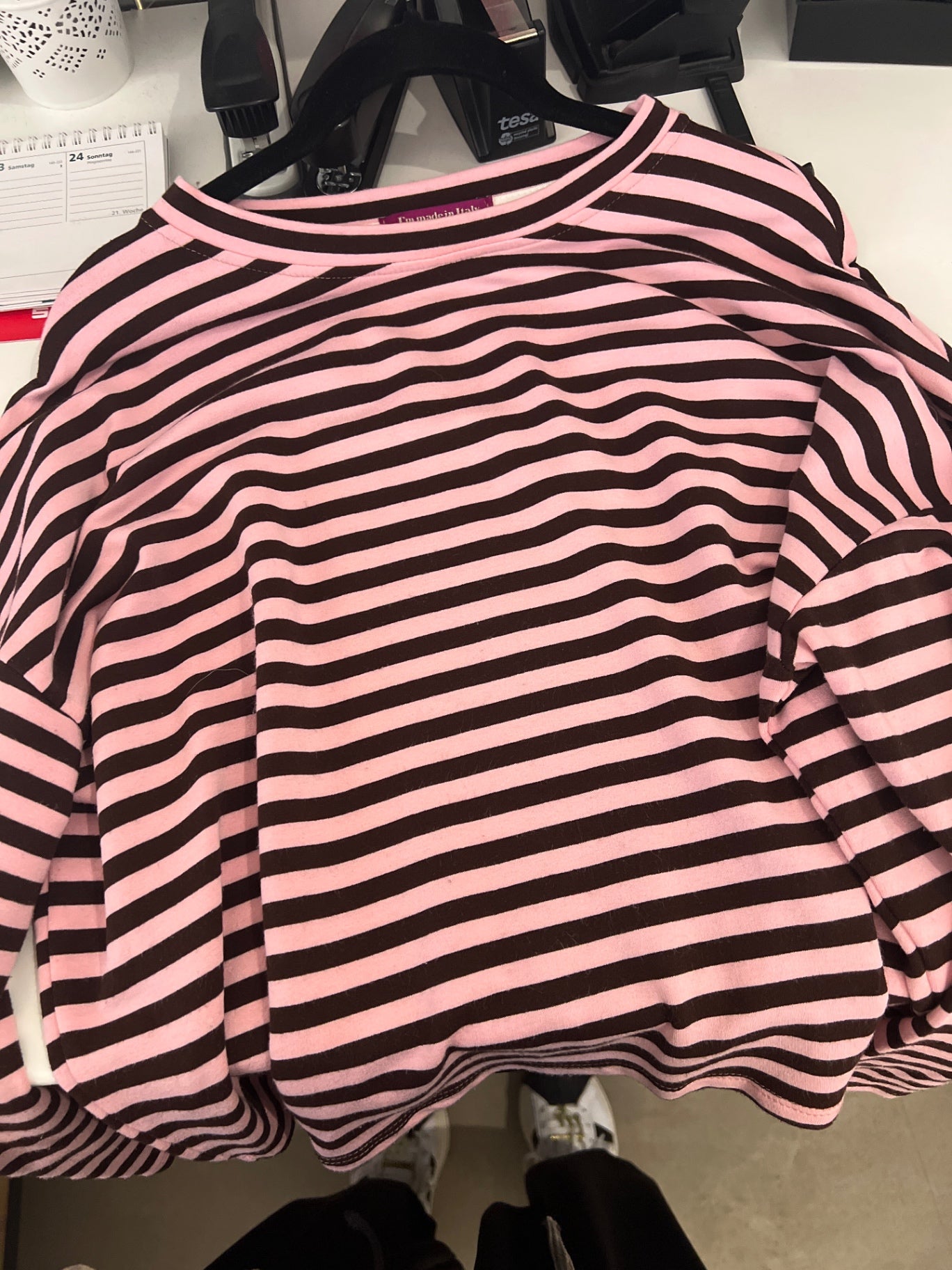 Made in Italy Sweatshirt Pink Braun Gr.: M