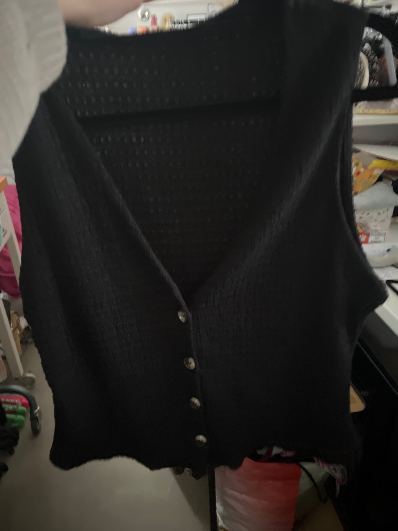 Zara Weste Schwarz Gr.: L