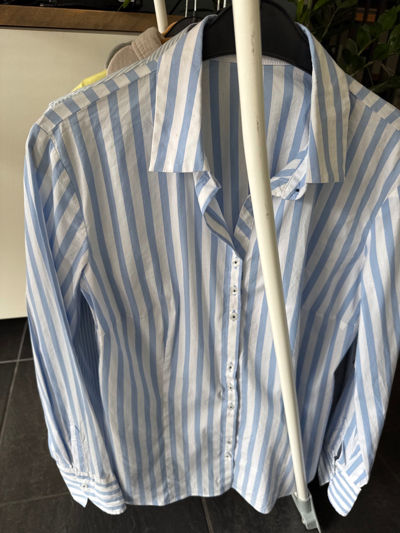 B-WARE, kleine Flecken Gerry Weber Bluse Blau-Weiß  Gr.: 38