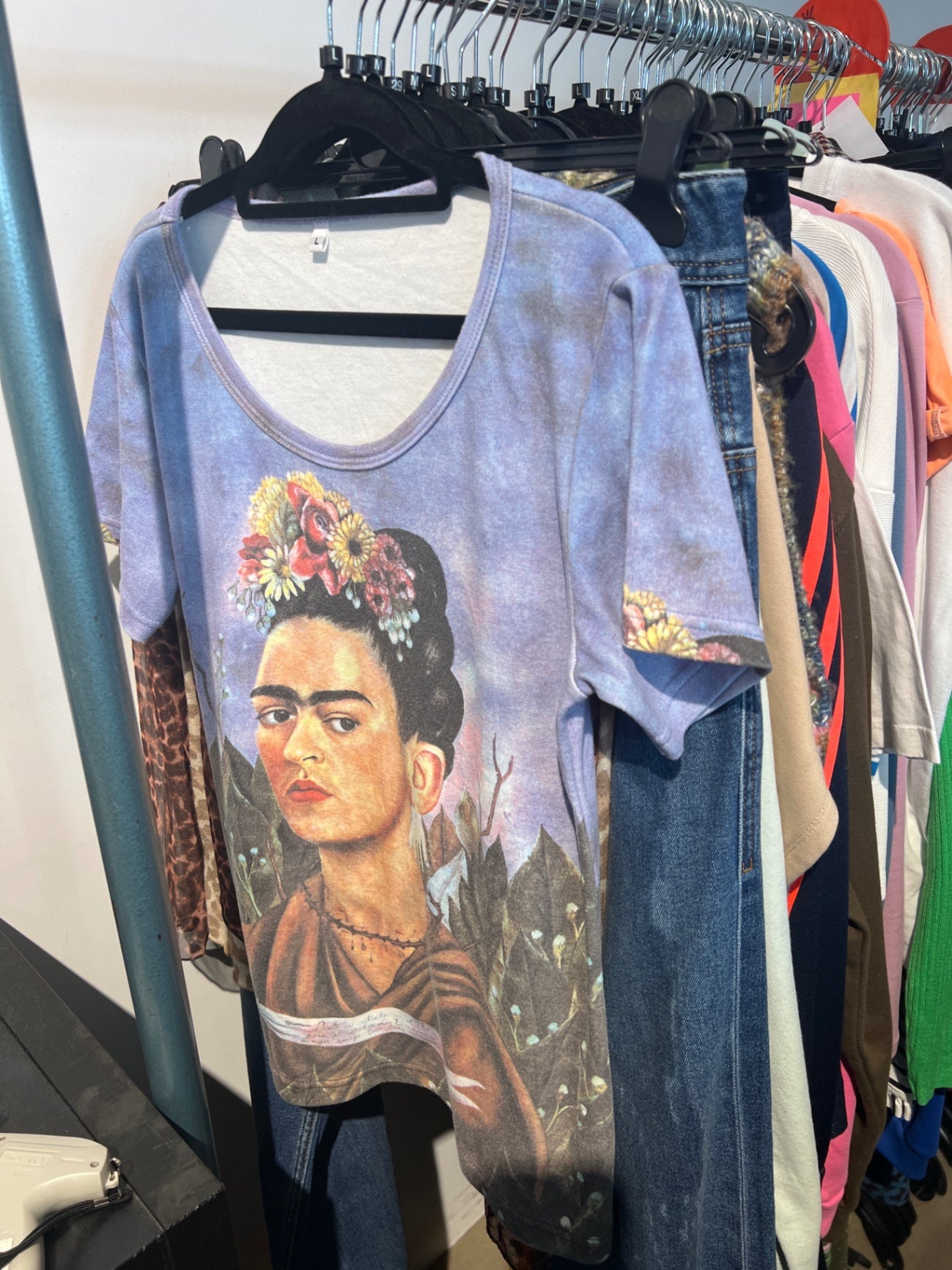 T-Shirt Lila/Blau Gr.: L
