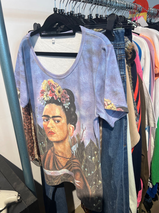 T-Shirt Lila/Blau Gr.: L