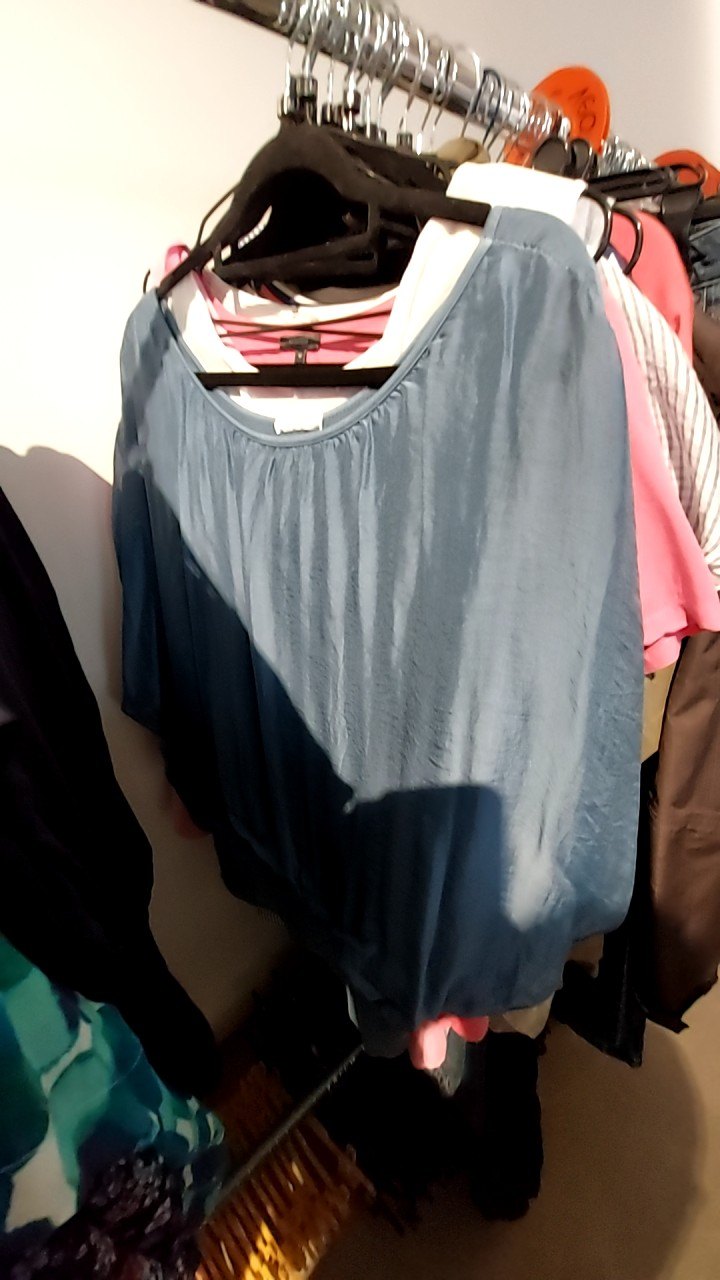 Blusenshirt Blau Gr.: M