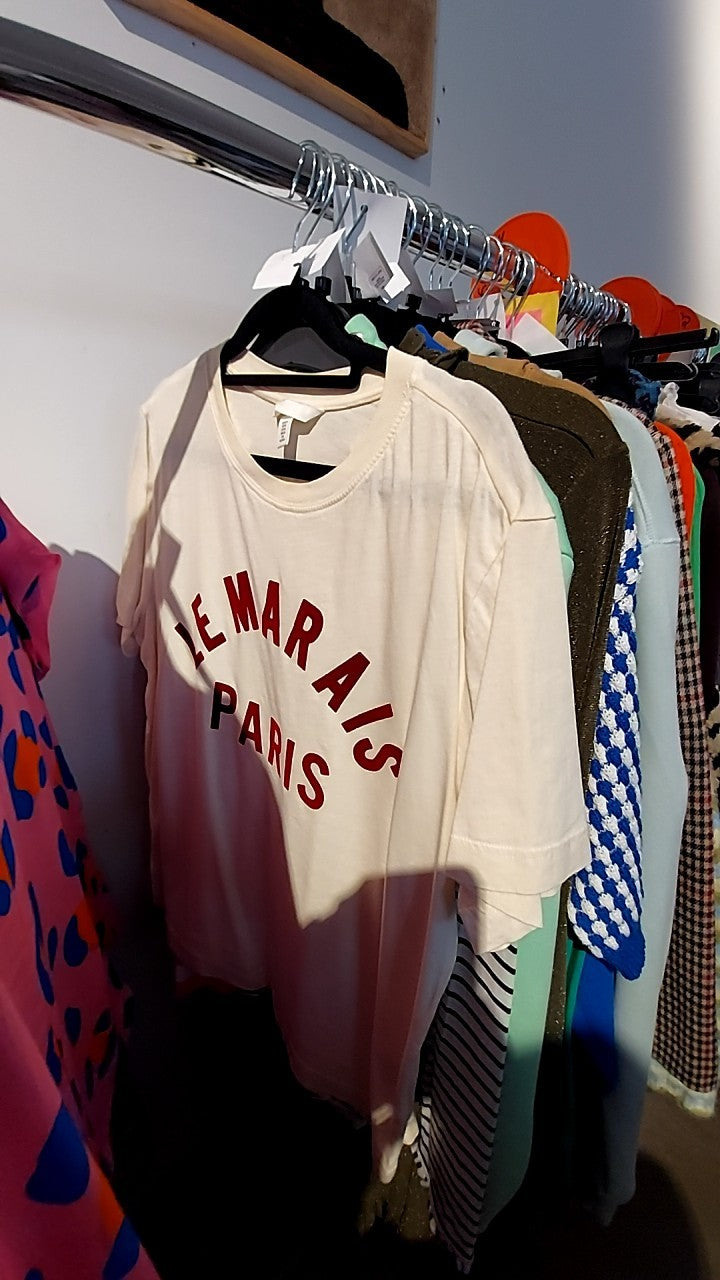 H&M T-Shirt Creme Gr.: M