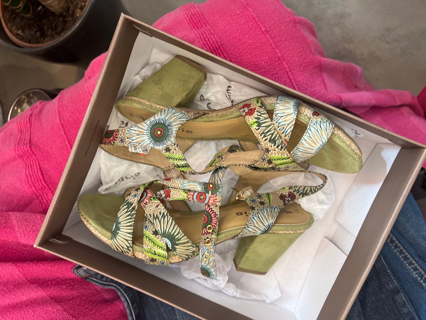Tamaris Sandalen Grün Gr.: 38
