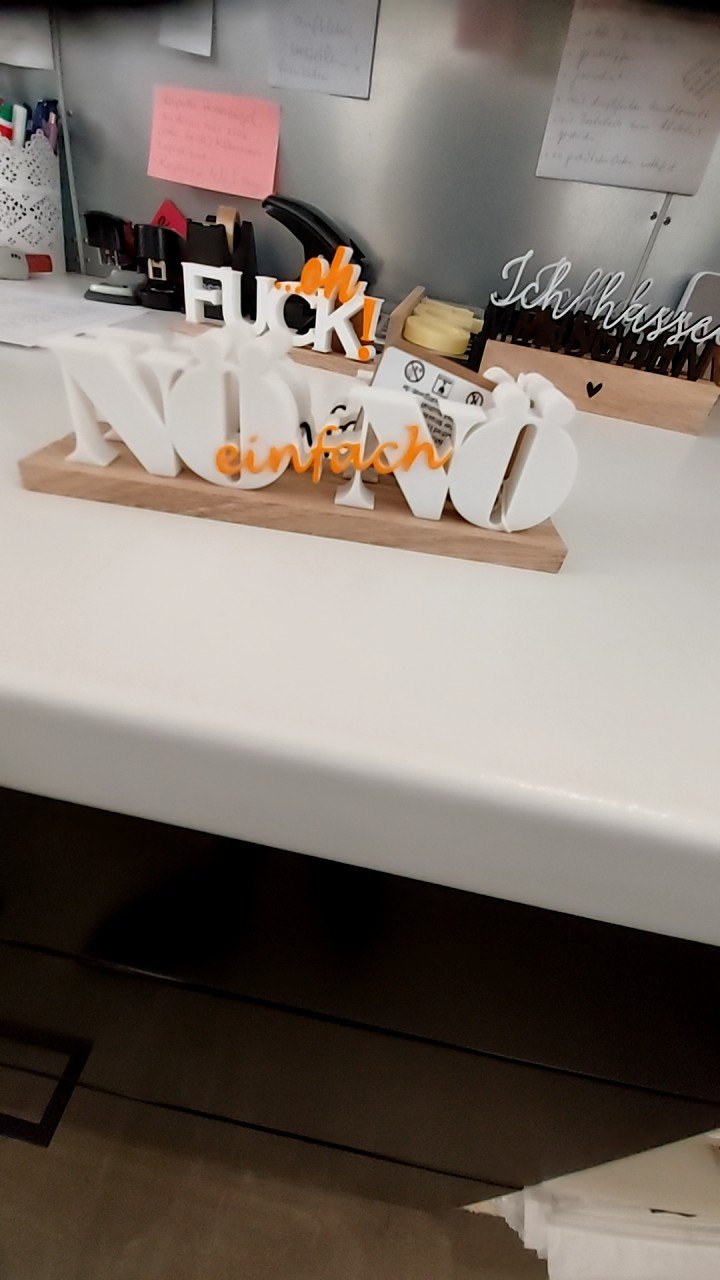 EINZELSTÜCK 3D Aufsteller "Nö - einfach Nö" 