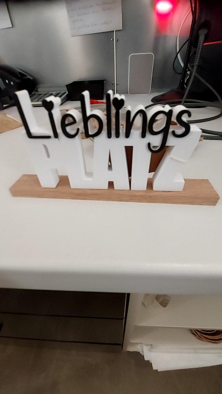 EINZELSTÜCK Aufsteller 3D "Lieblingsplatz"